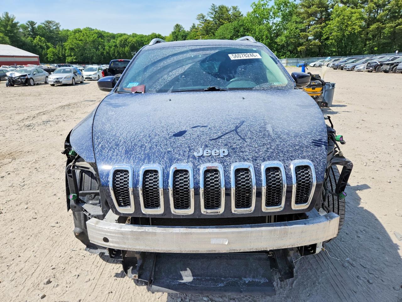 2014 Jeep Cherokee Limited Blue vin: 1C4PJMDB2EW180357