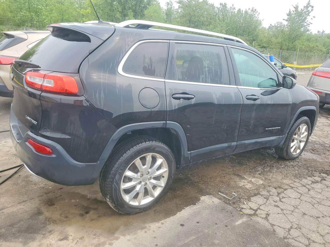 2014 Jeep Cherokee Limited Black vin: 1C4PJMDB2EW198499