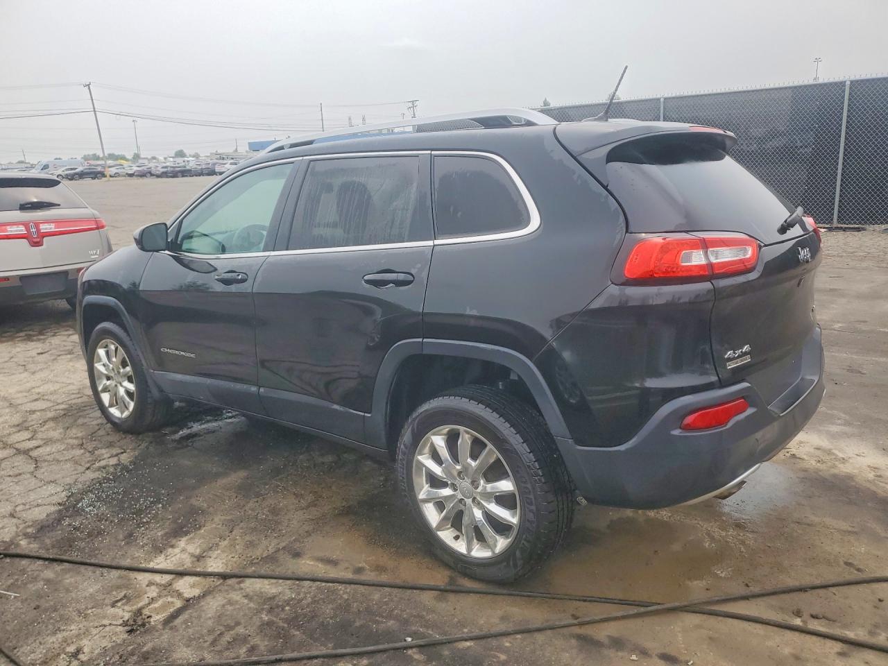 2014 Jeep Cherokee Limited Black vin: 1C4PJMDB2EW198499