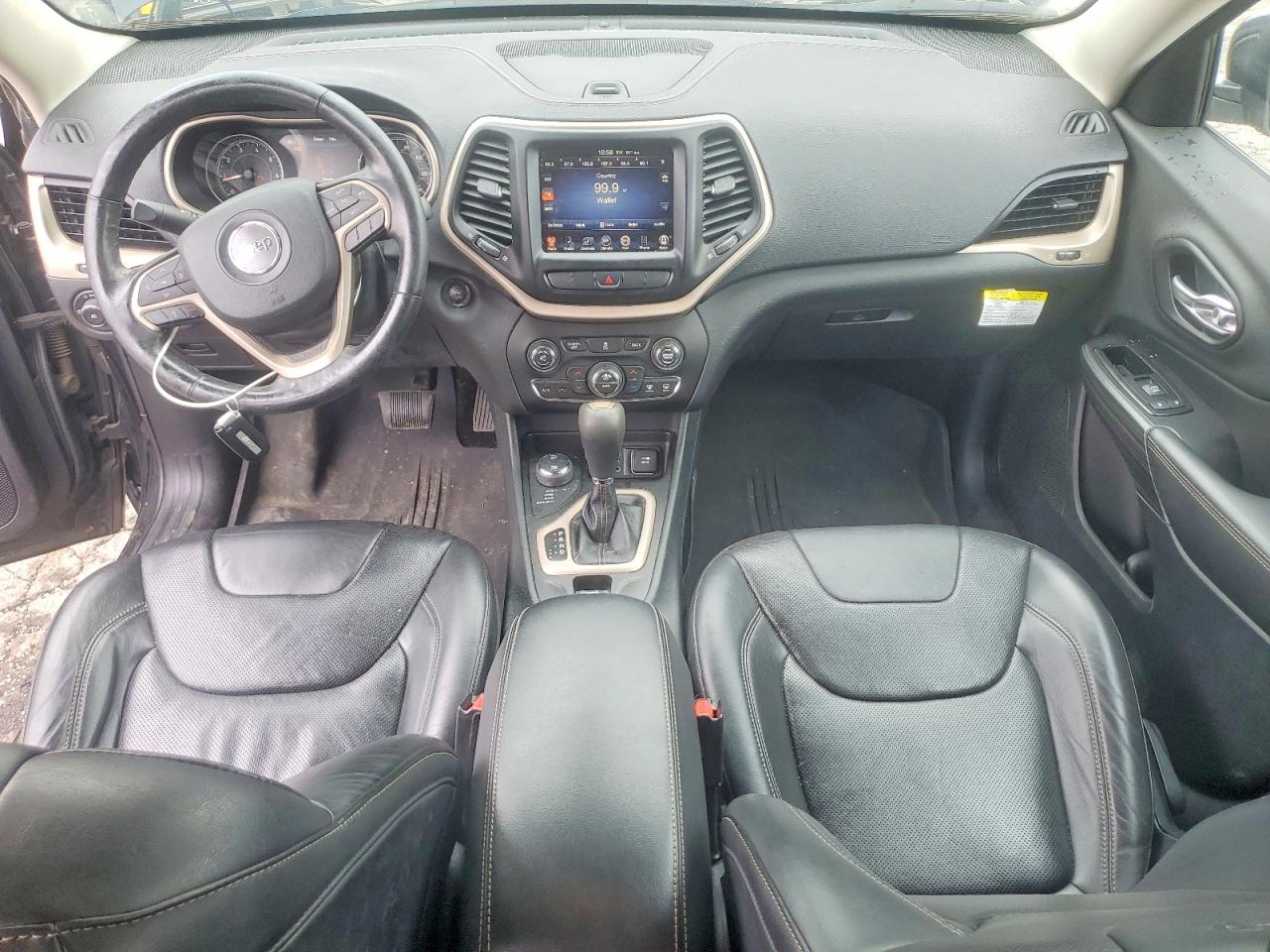 2014 Jeep Cherokee Limited Black vin: 1C4PJMDB2EW198499