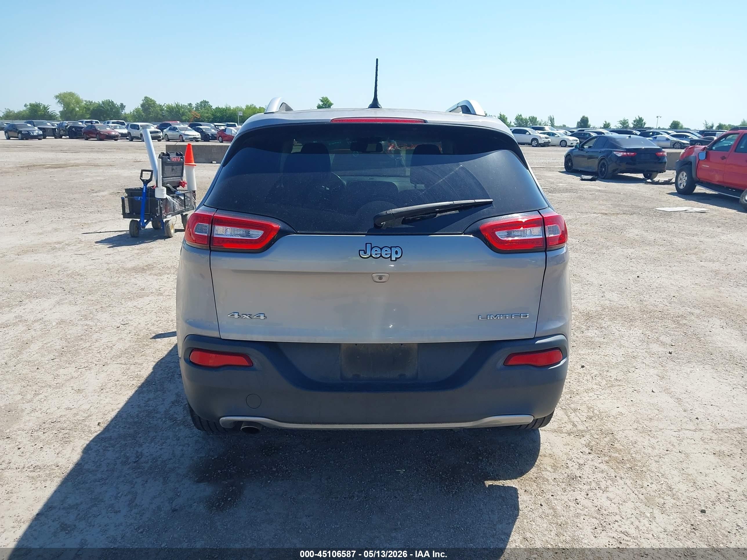 2015 Jeep Cherokee Limited Gray vin: 1C4PJMDB2FW763786