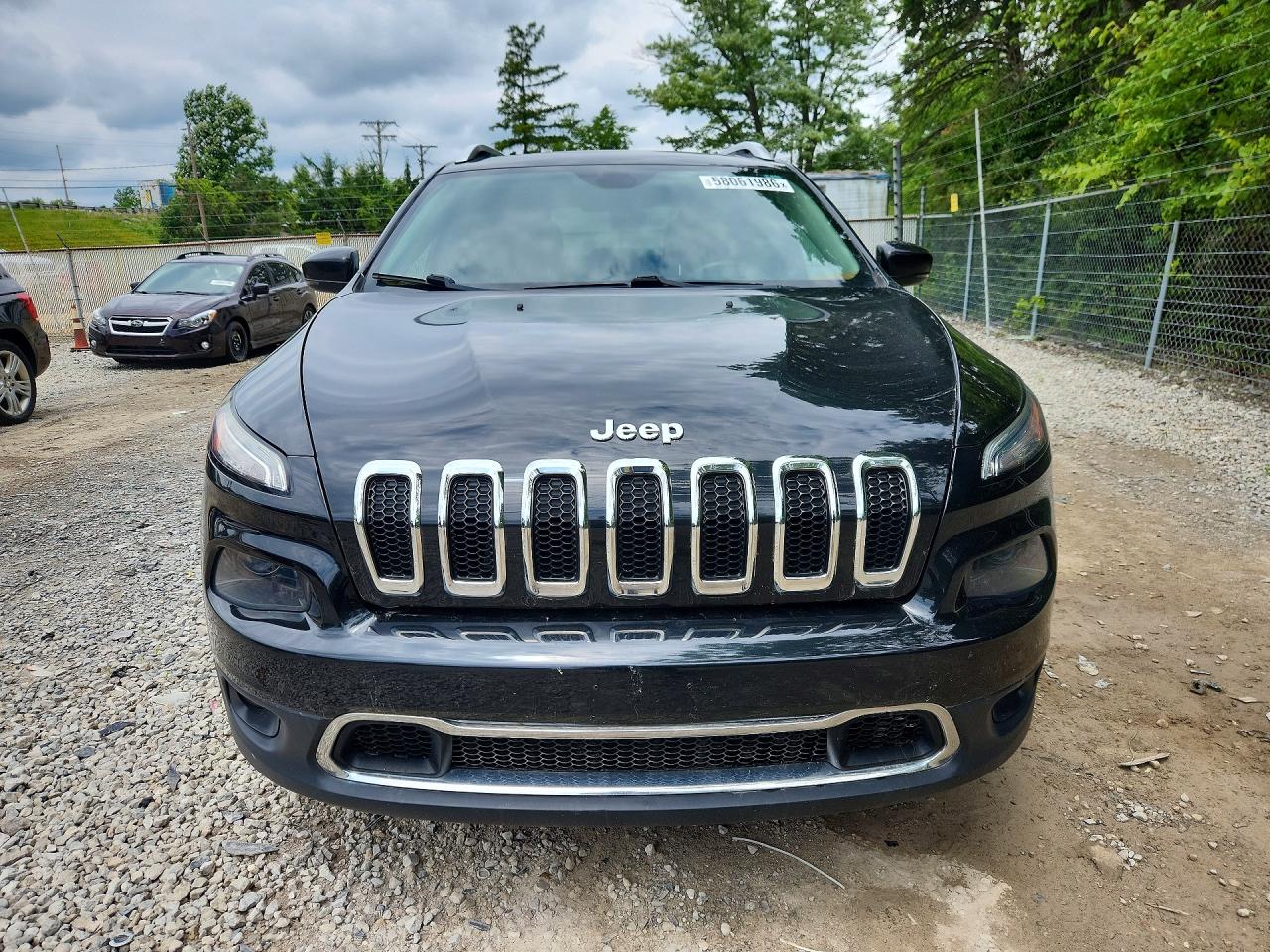 2014 Jeep Cherokee Limited Black vin: 1C4PJMDB3EW180643