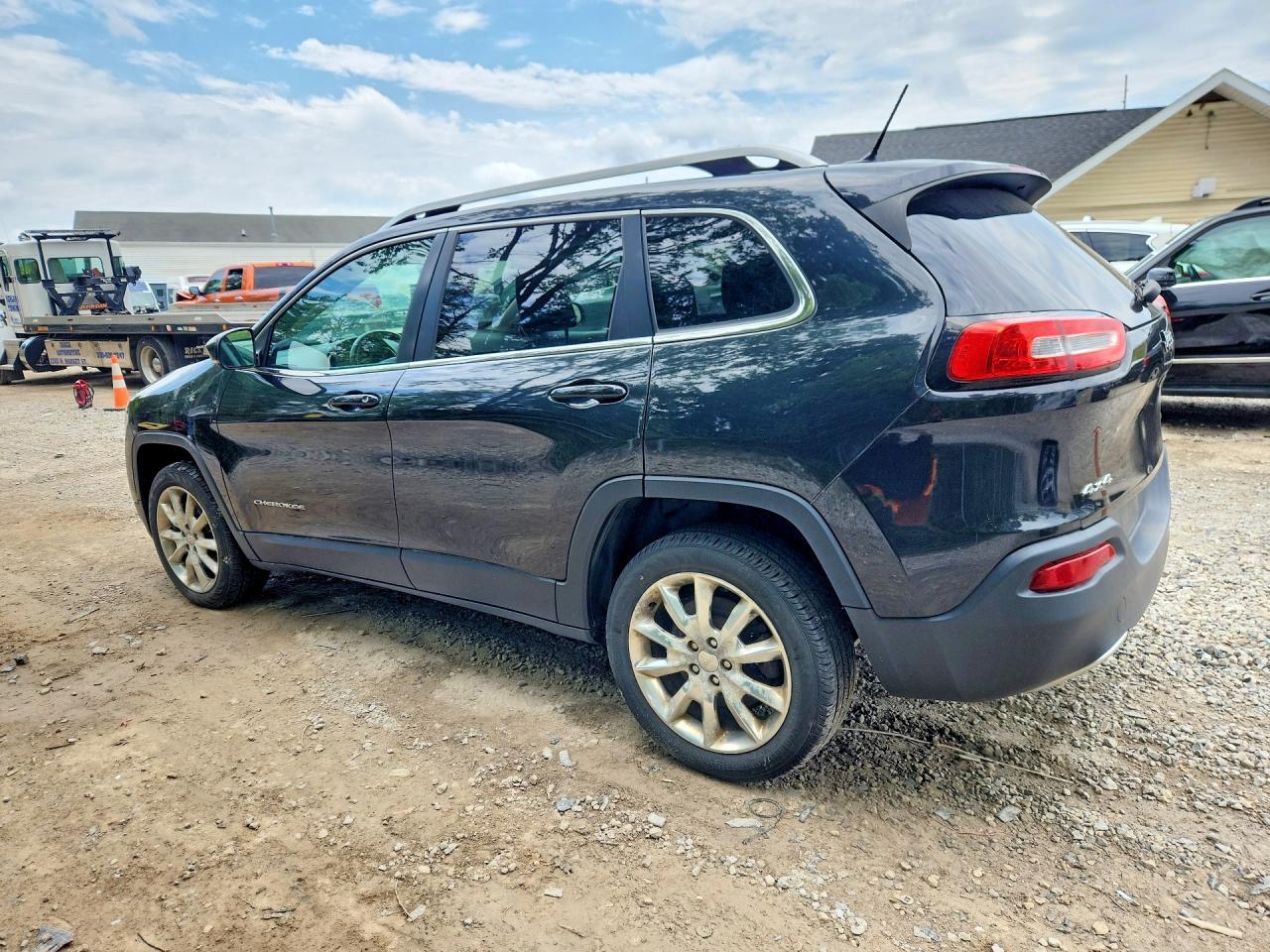 2014 Jeep Cherokee Limited Black vin: 1C4PJMDB3EW180643