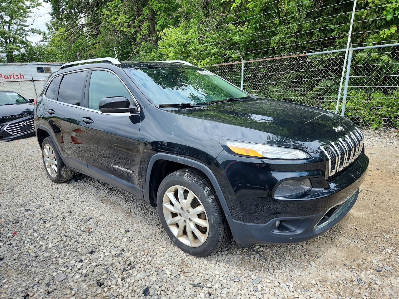 2014 Jeep Cherokee Limited Black vin: 1C4PJMDB3EW180643