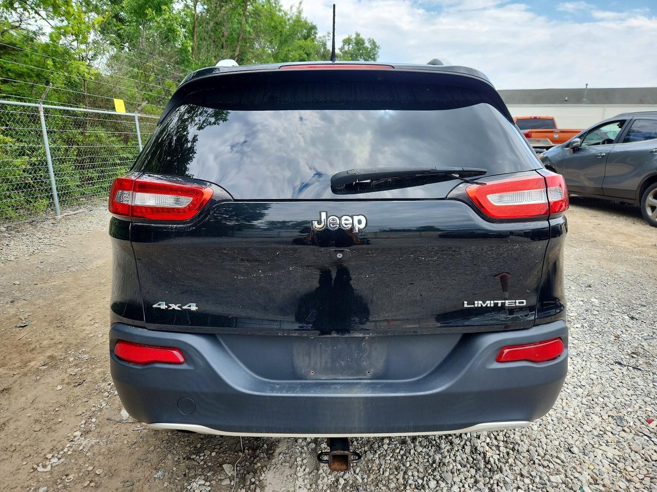 2014 Jeep Cherokee Limited Black vin: 1C4PJMDB3EW180643