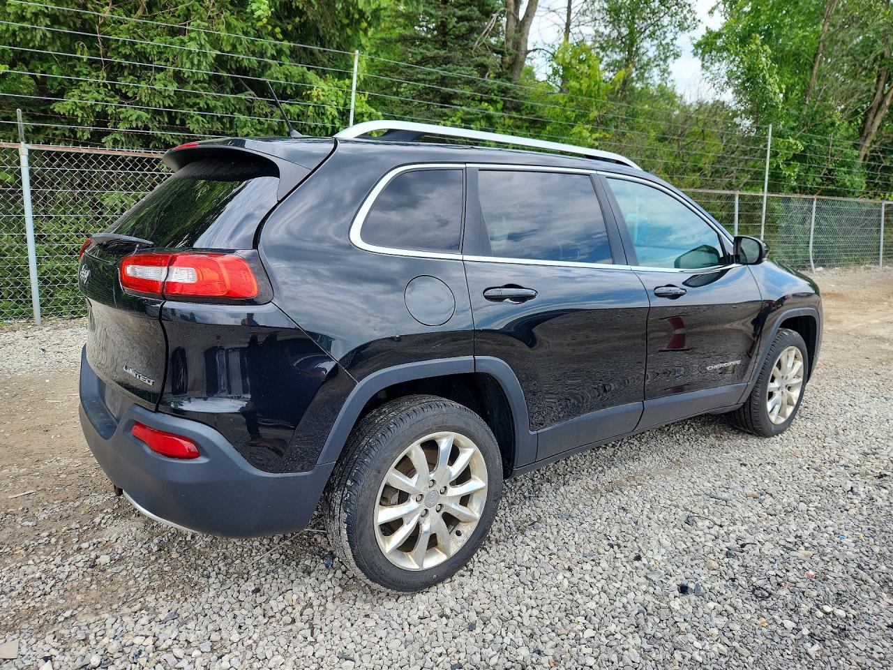 2014 Jeep Cherokee Limited Black vin: 1C4PJMDB3EW180643