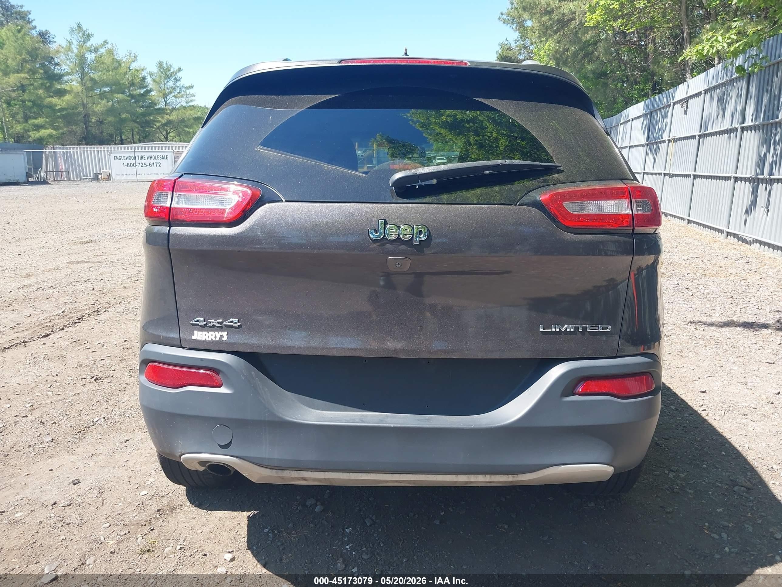 2014 Jeep Cherokee Limited Серый vin: 1C4PJMDB3EW259942