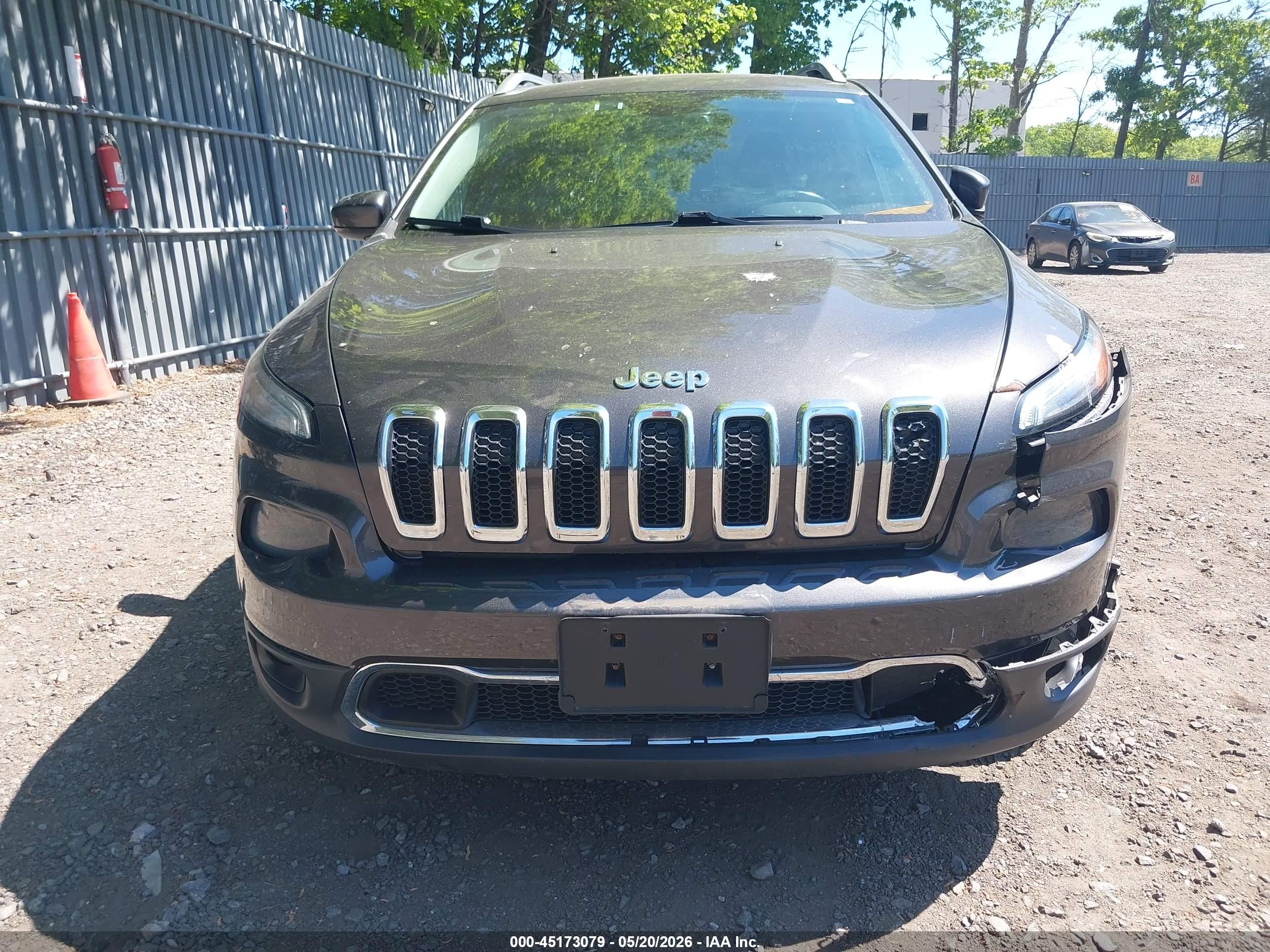 2014 Jeep Cherokee Limited Серый vin: 1C4PJMDB3EW259942