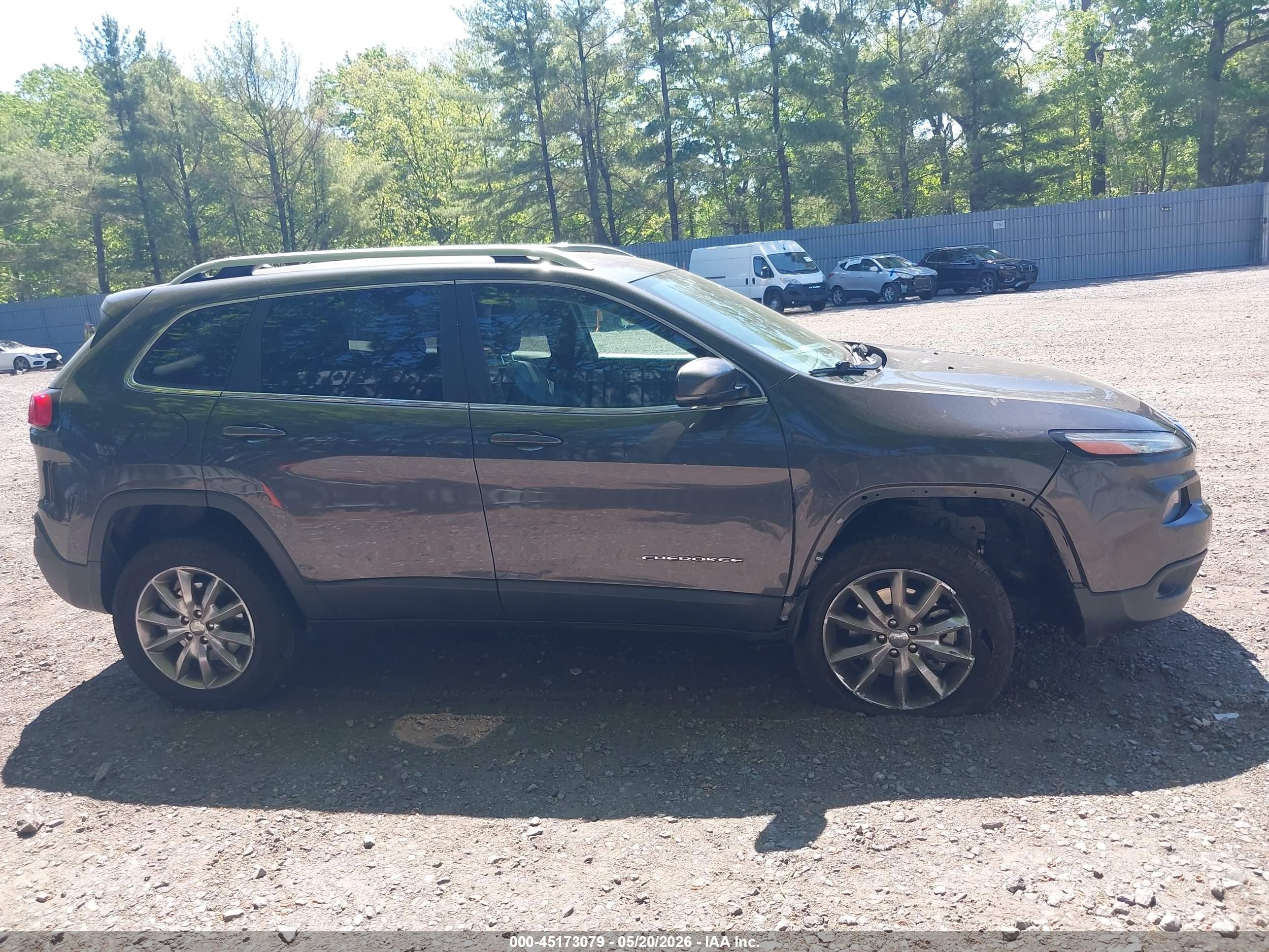 2014 Jeep Cherokee Limited Серый vin: 1C4PJMDB3EW259942