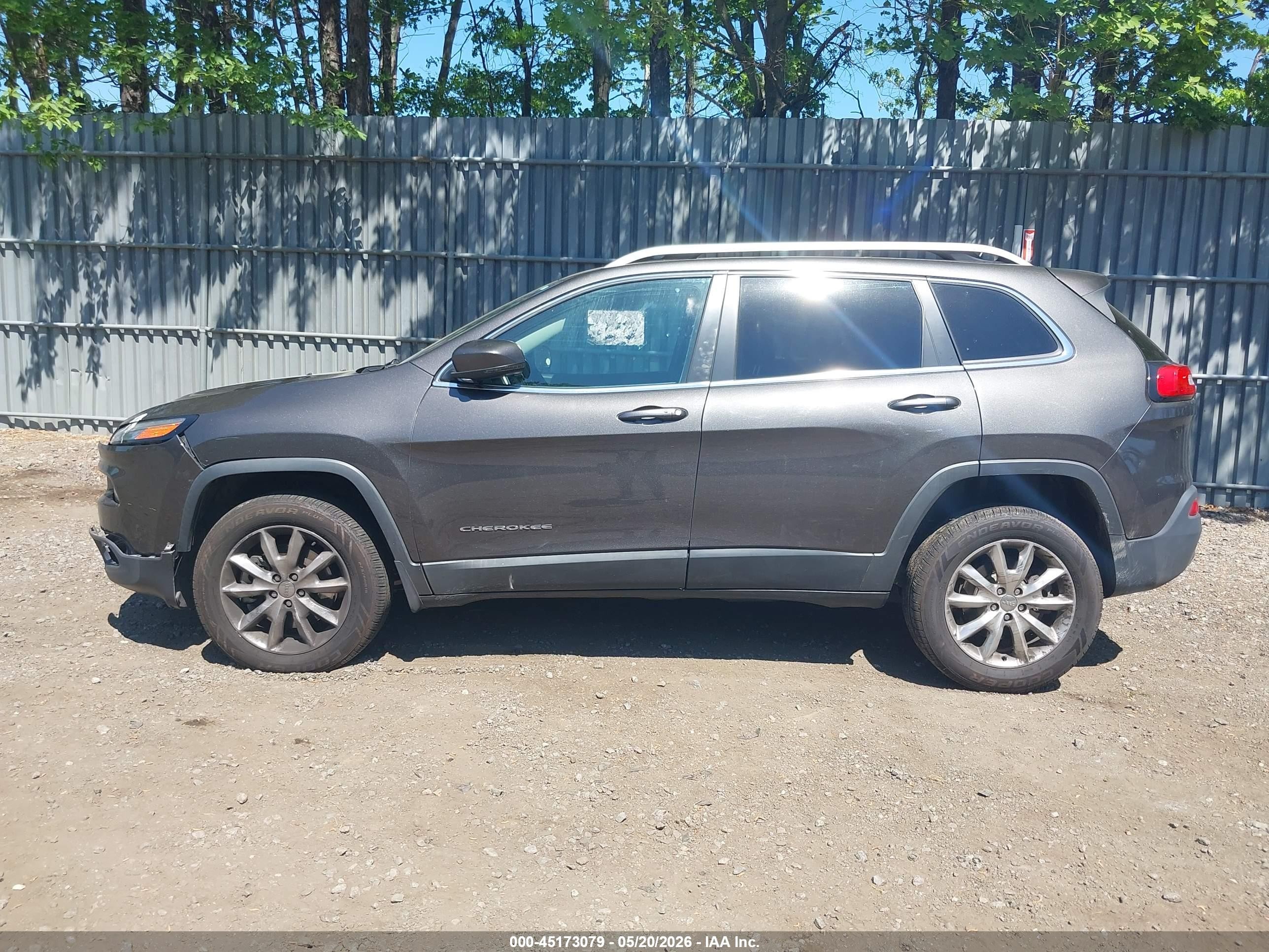 2014 Jeep Cherokee Limited Серый vin: 1C4PJMDB3EW259942