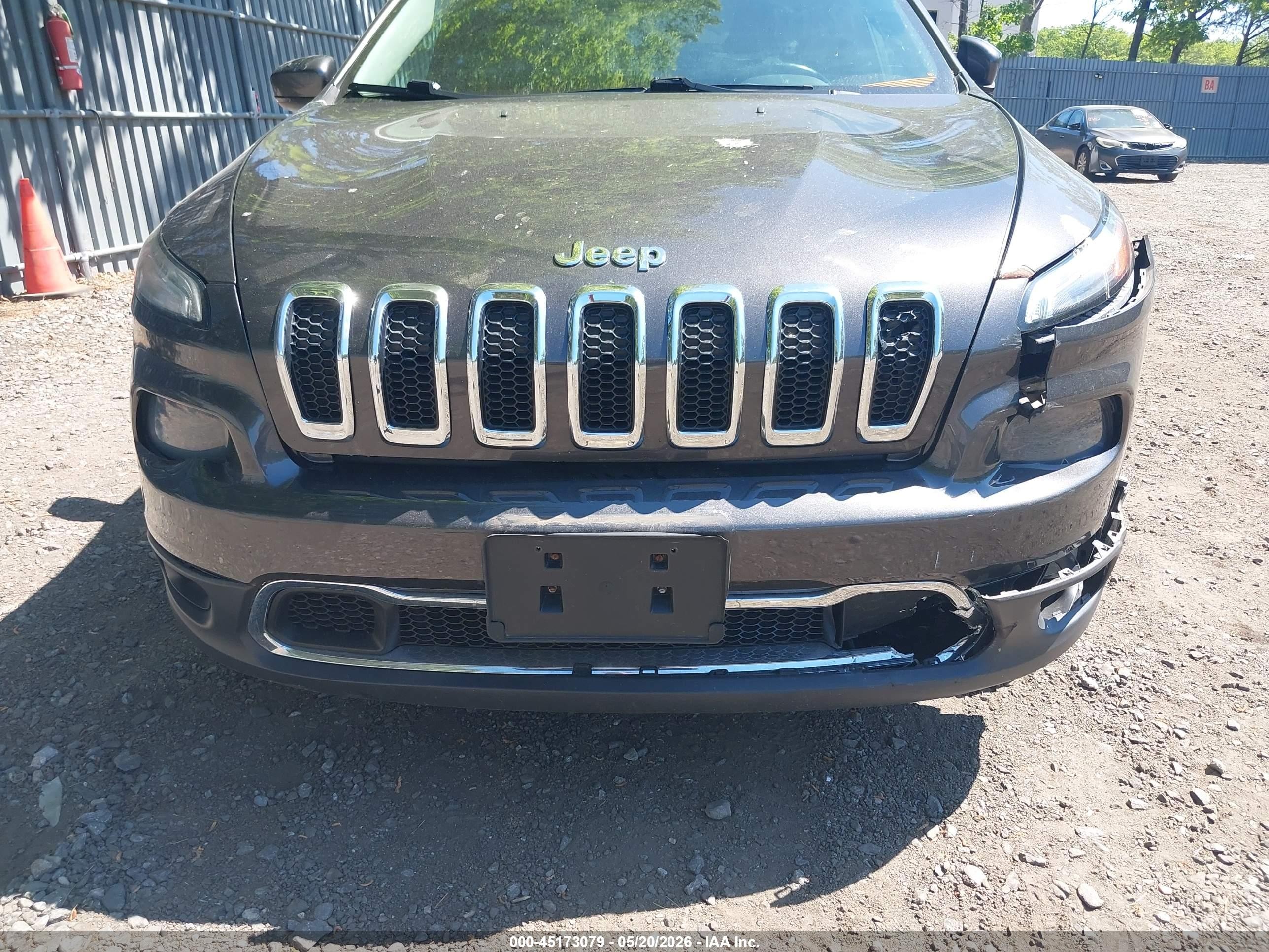 2014 Jeep Cherokee Limited Серый vin: 1C4PJMDB3EW259942