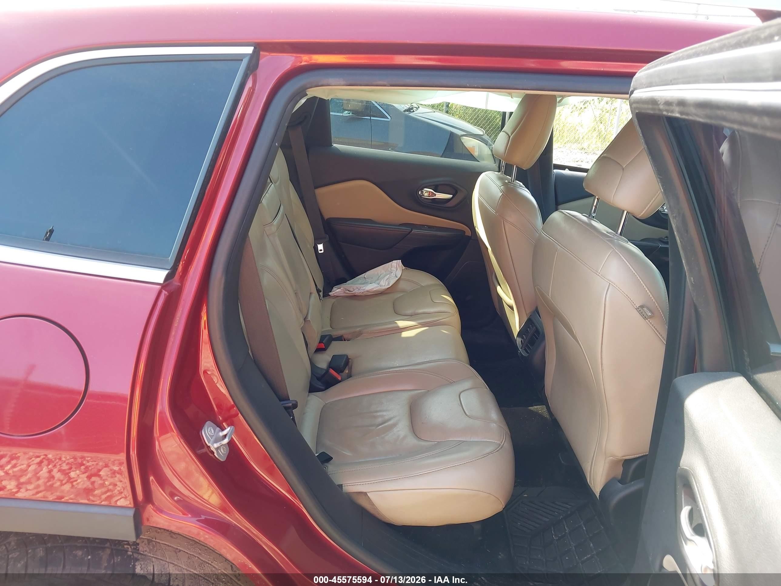 2015 Jeep Cherokee Limited Красный vin: 1C4PJMDB3FW534582