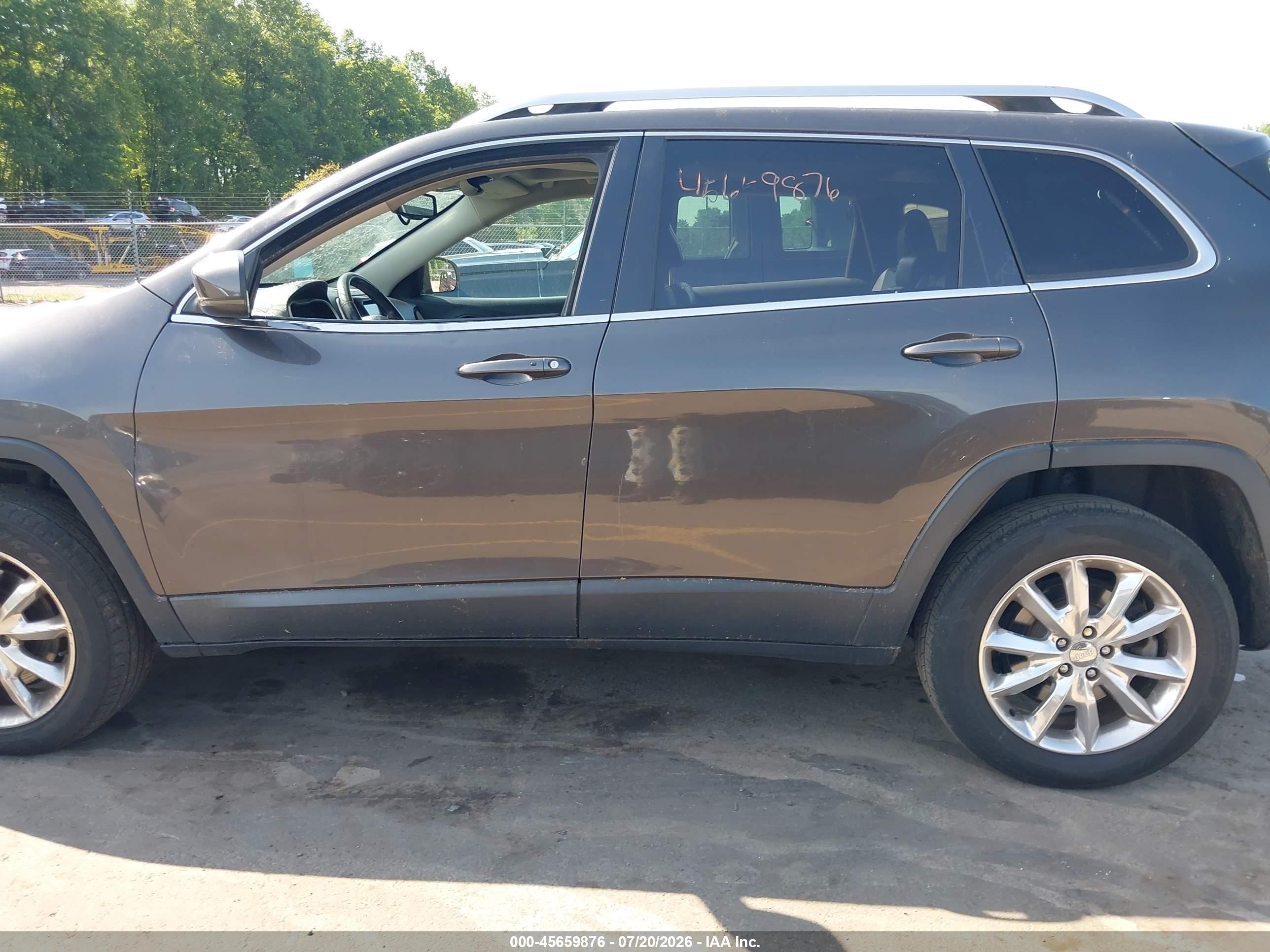 2015 Jeep Cherokee Limited Gray vin: 1C4PJMDB3FW735575