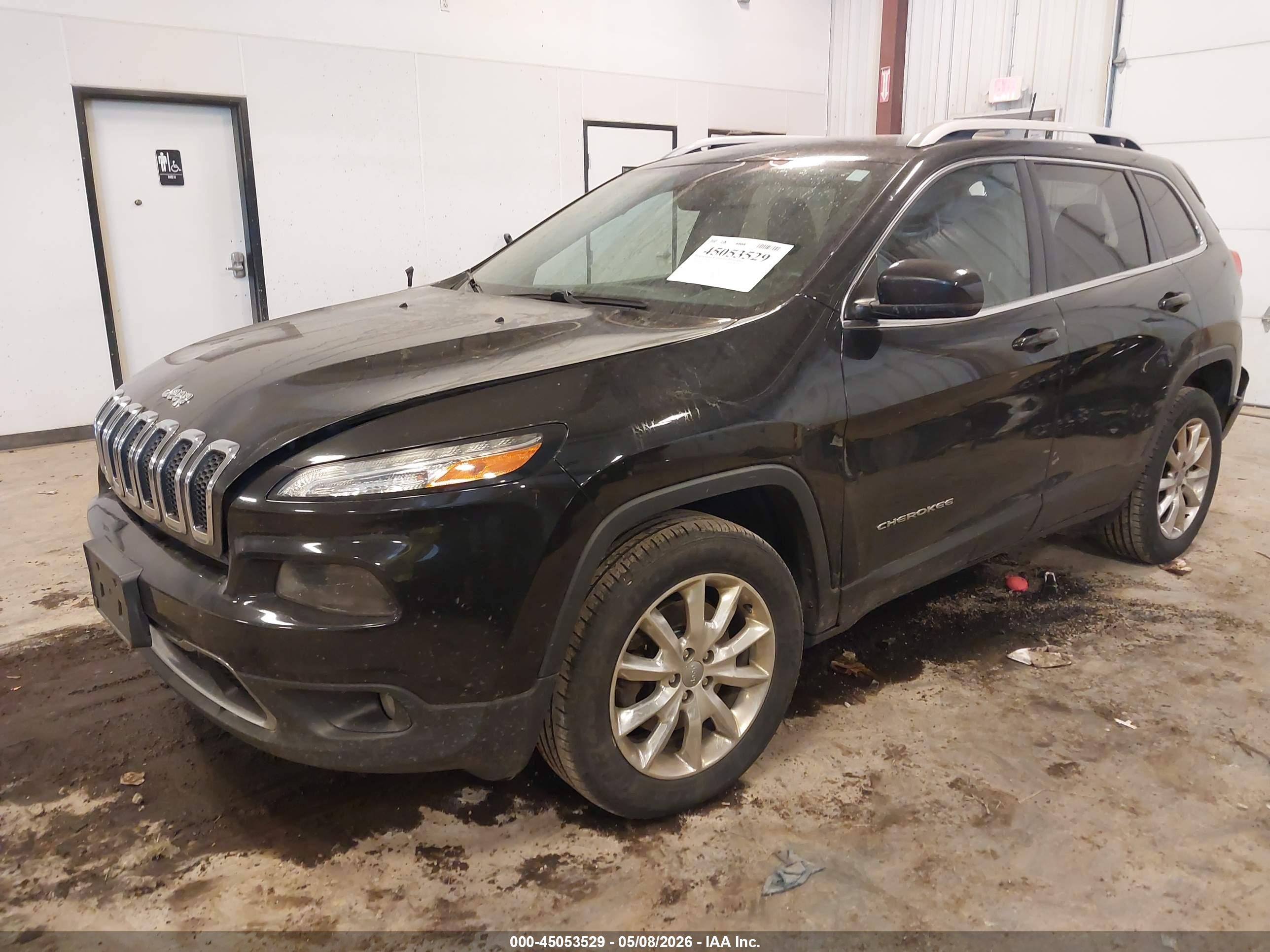 2016 Jeep Cherokee Limited Black vin: 1C4PJMDB3GW375578