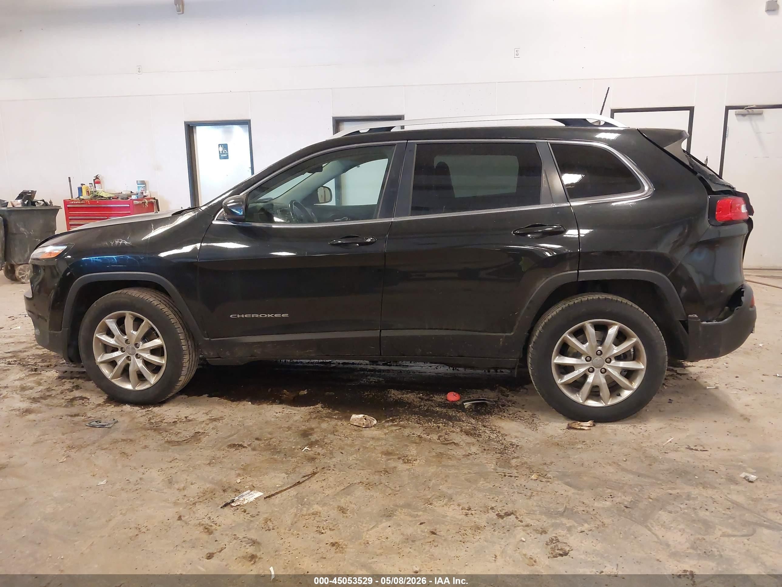 2016 Jeep Cherokee Limited Black vin: 1C4PJMDB3GW375578