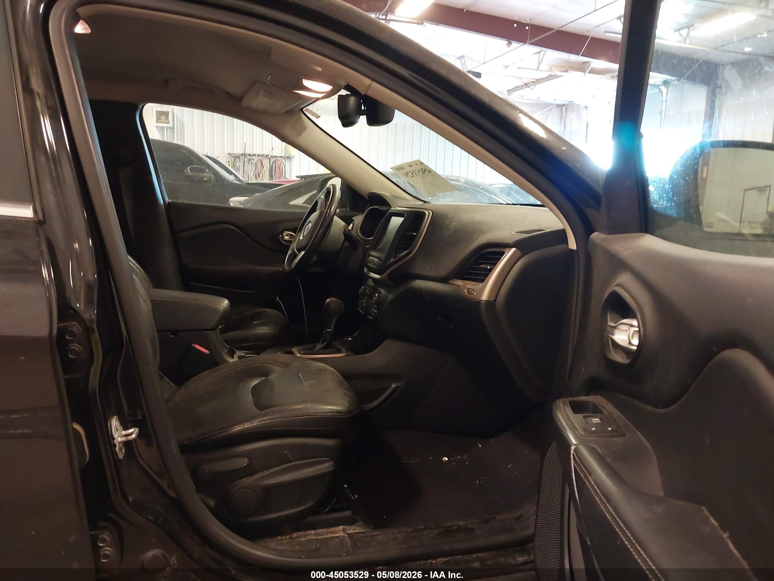 2016 Jeep Cherokee Limited Black vin: 1C4PJMDB3GW375578