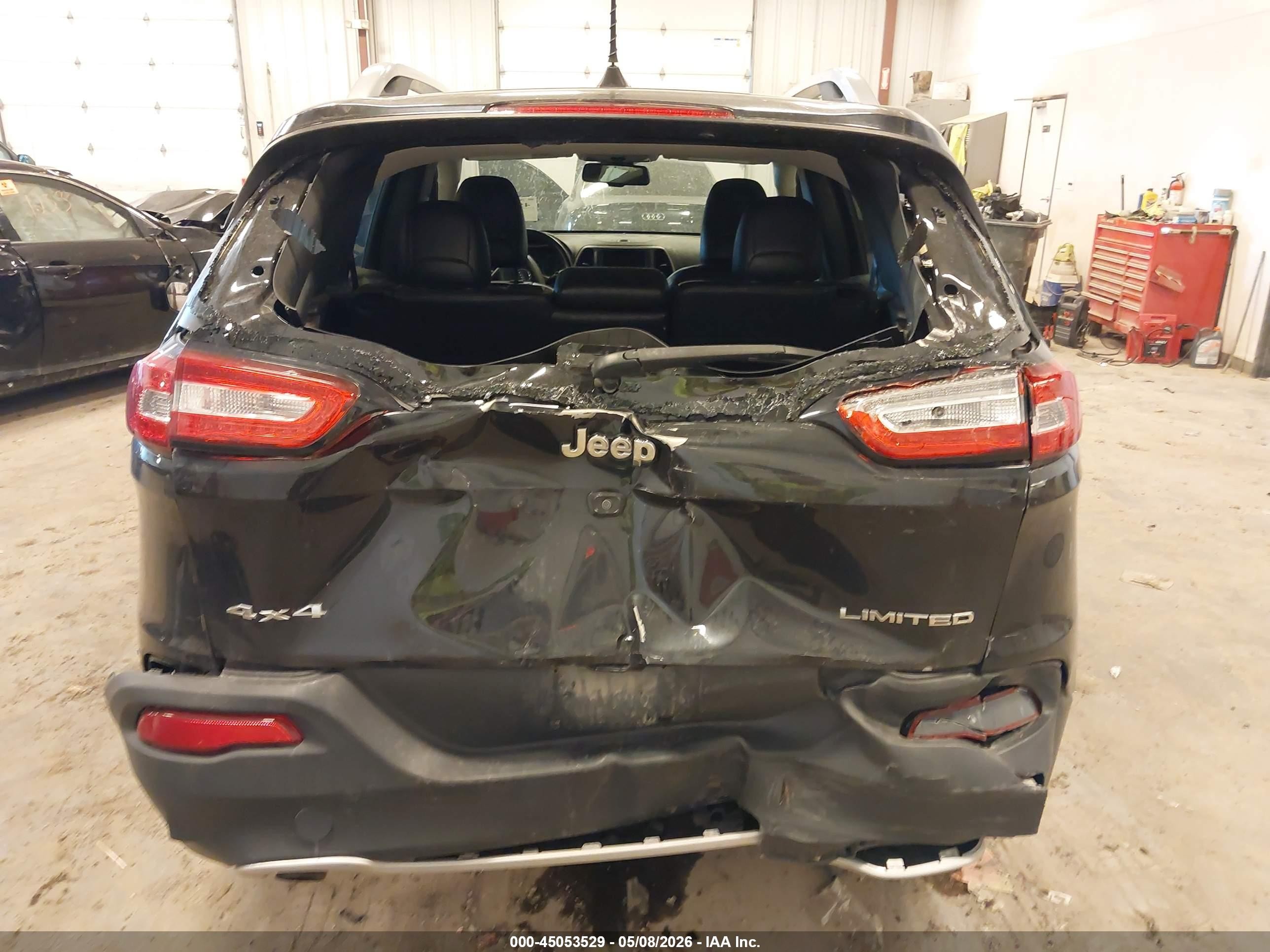 2016 Jeep Cherokee Limited Black vin: 1C4PJMDB3GW375578