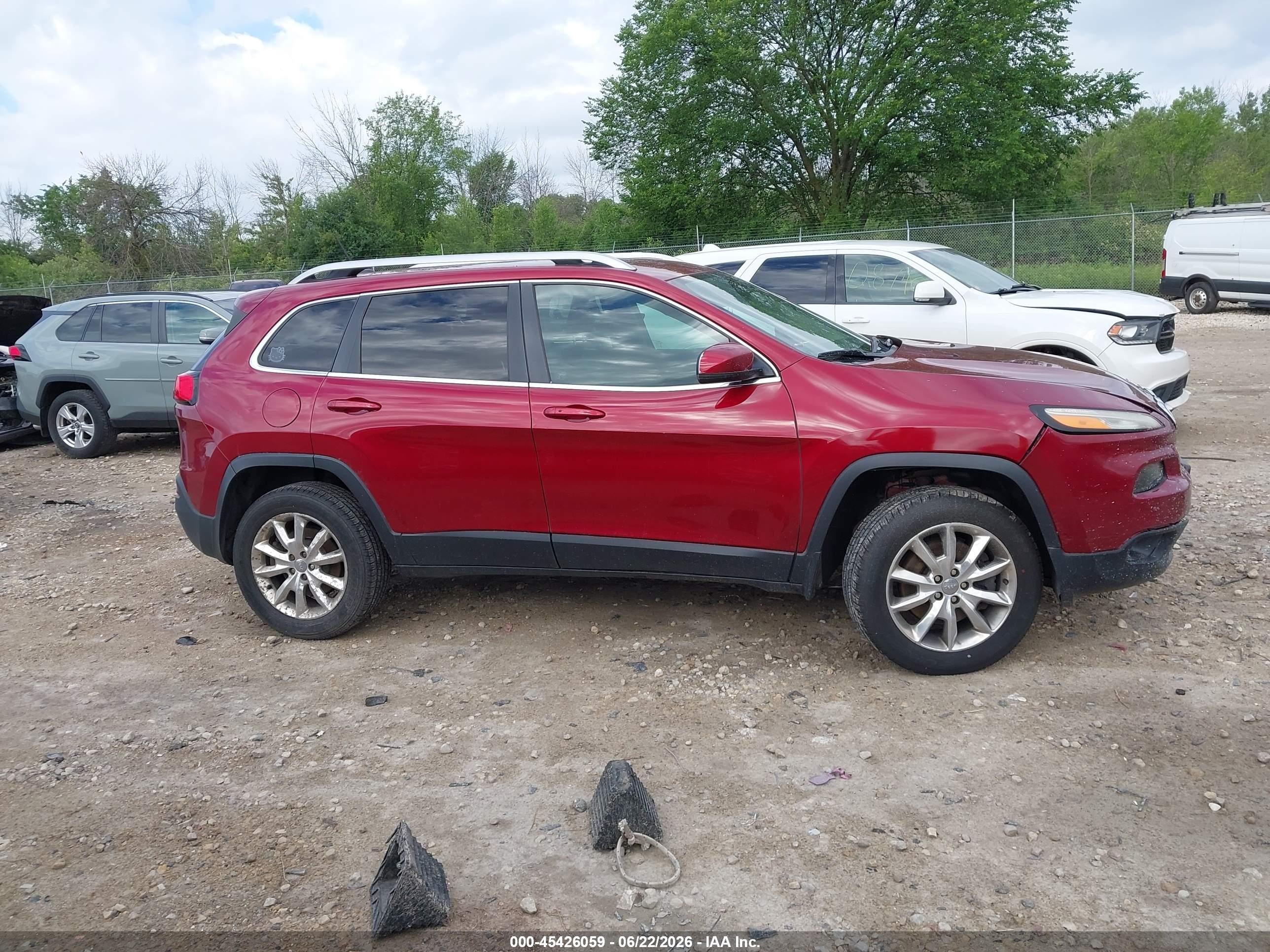 2014 Jeep Cherokee Limited Red vin: 1C4PJMDB4EW131516