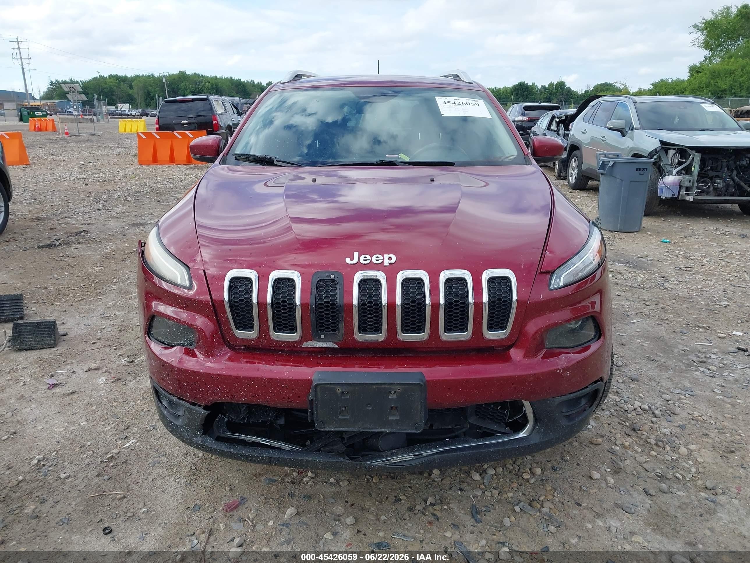 2014 Jeep Cherokee Limited Red vin: 1C4PJMDB4EW131516
