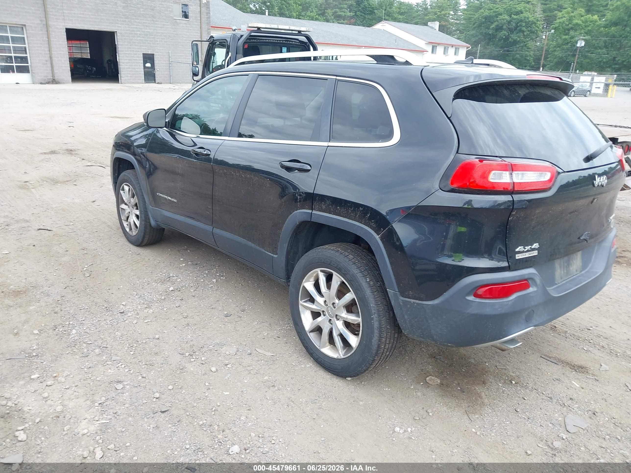 2014 Jeep Cherokee Limited Black vin: 1C4PJMDB4EW147618