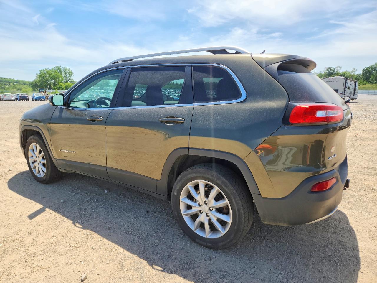 2014 Jeep Cherokee Limited Green vin: 1C4PJMDB4EW211155