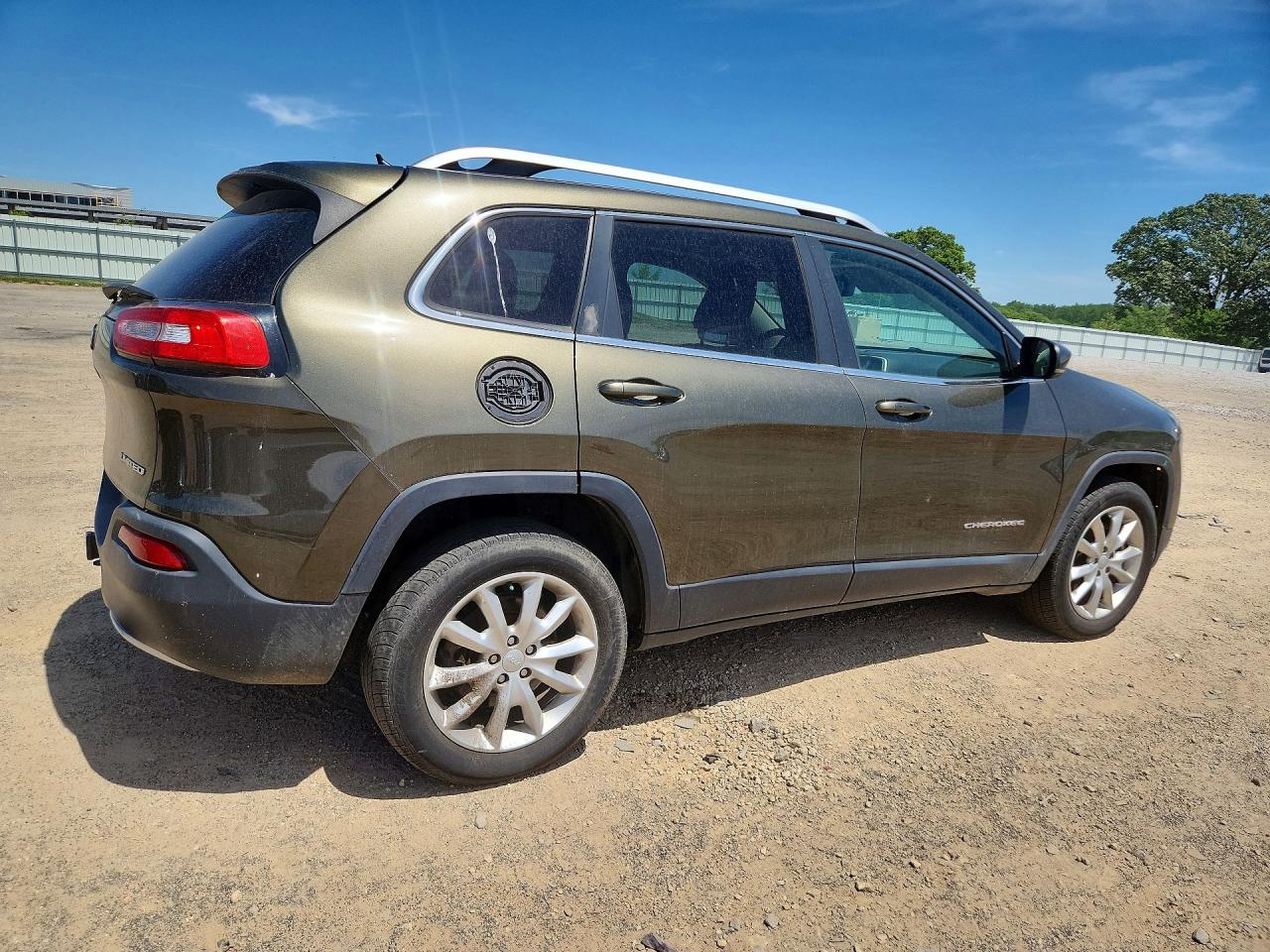 2014 Jeep Cherokee Limited Green vin: 1C4PJMDB4EW211155
