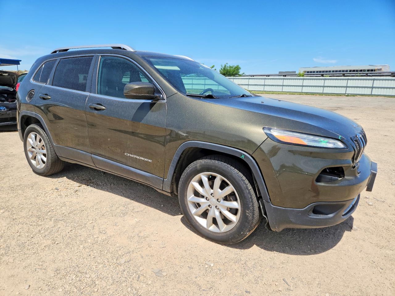 2014 Jeep Cherokee Limited Green vin: 1C4PJMDB4EW211155