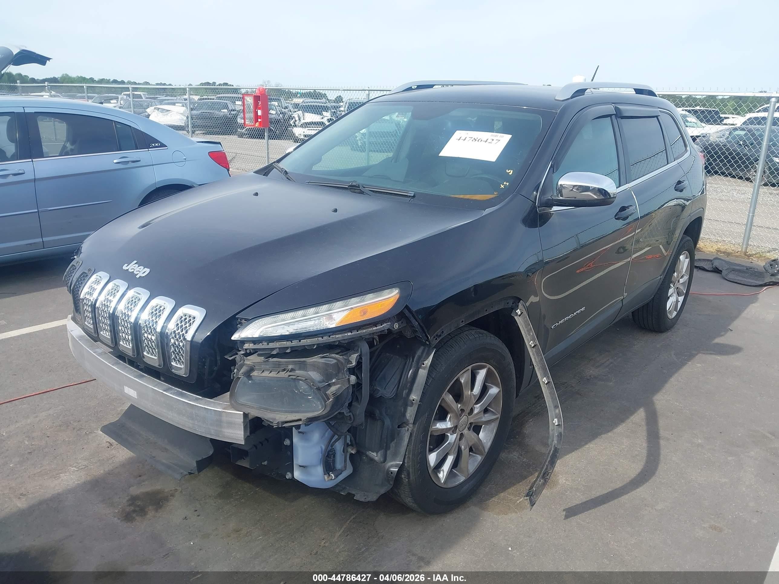 2014 Jeep Cherokee Limited Black vin: 1C4PJMDB4EW272828