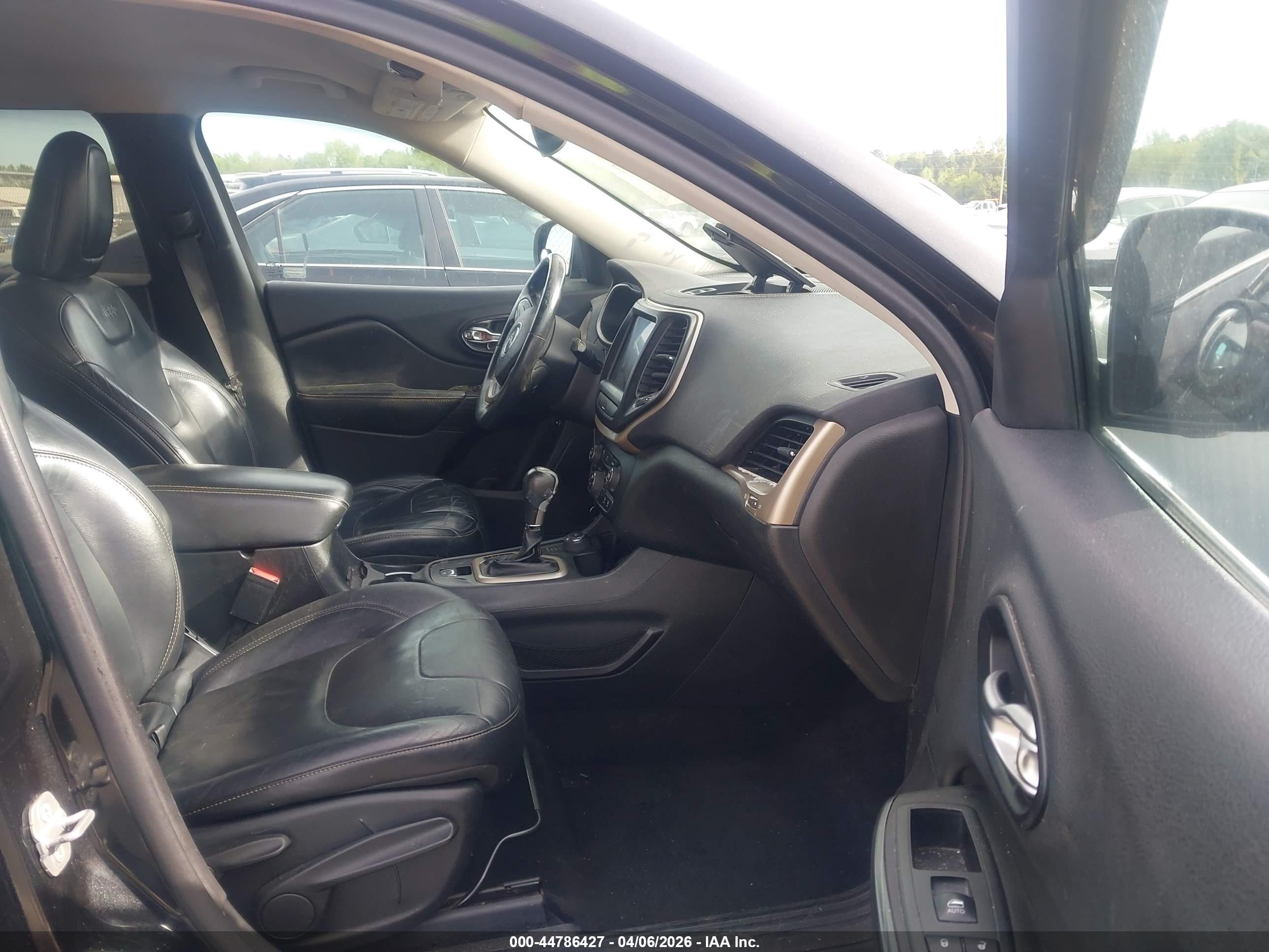 2014 Jeep Cherokee Limited Black vin: 1C4PJMDB4EW272828