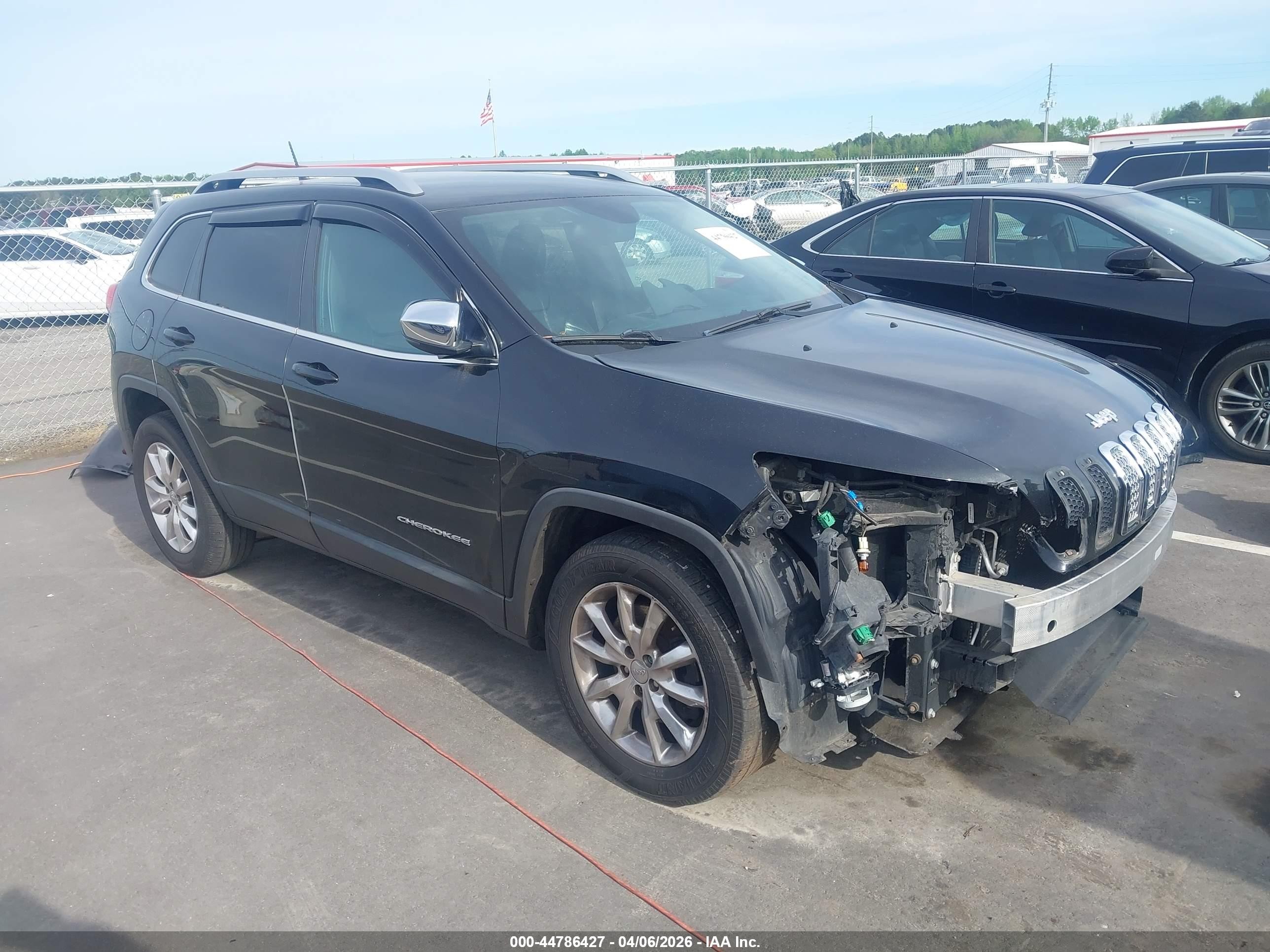 2014 Jeep Cherokee Limited Черный vin: 1C4PJMDB4EW272828