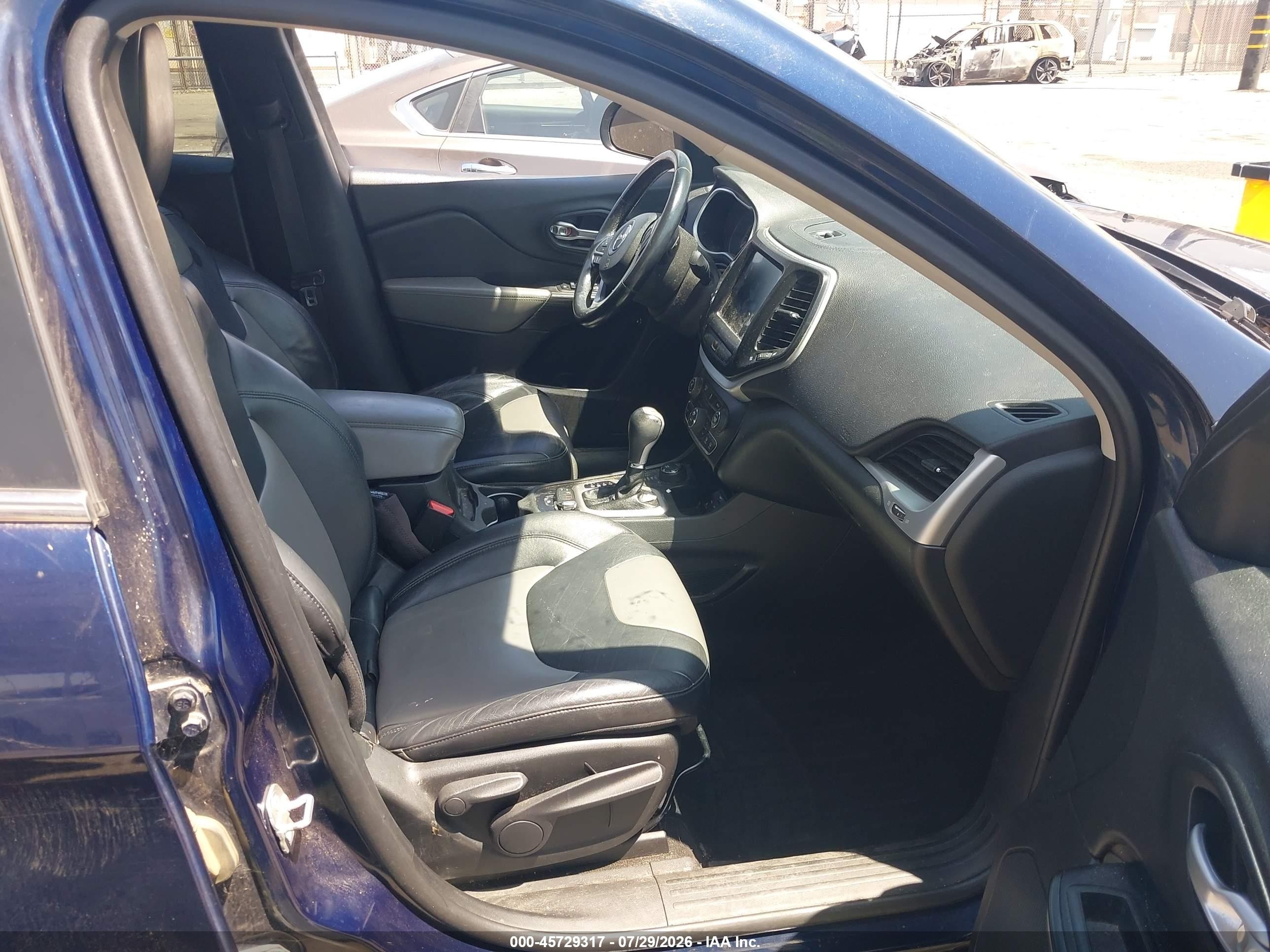 2014 Jeep Cherokee Limited Blue vin: 1C4PJMDB4EW310123