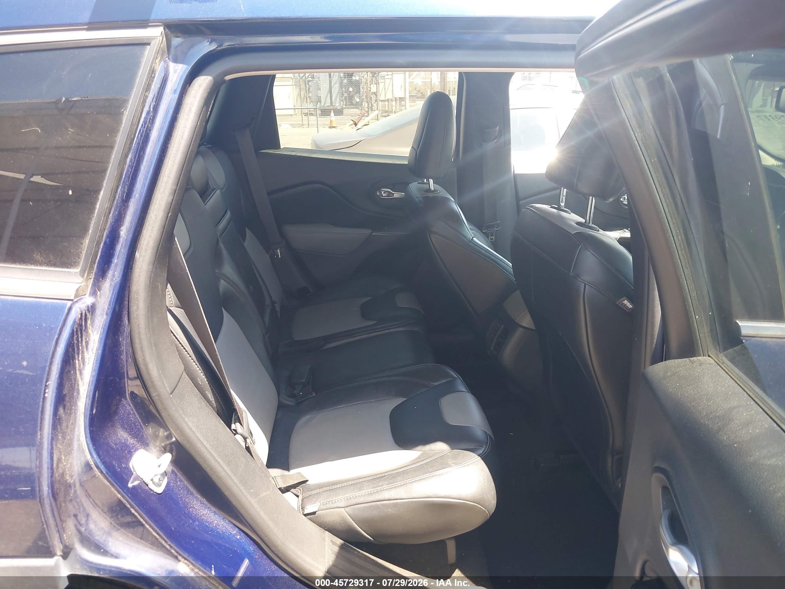 2014 Jeep Cherokee Limited Blue vin: 1C4PJMDB4EW310123