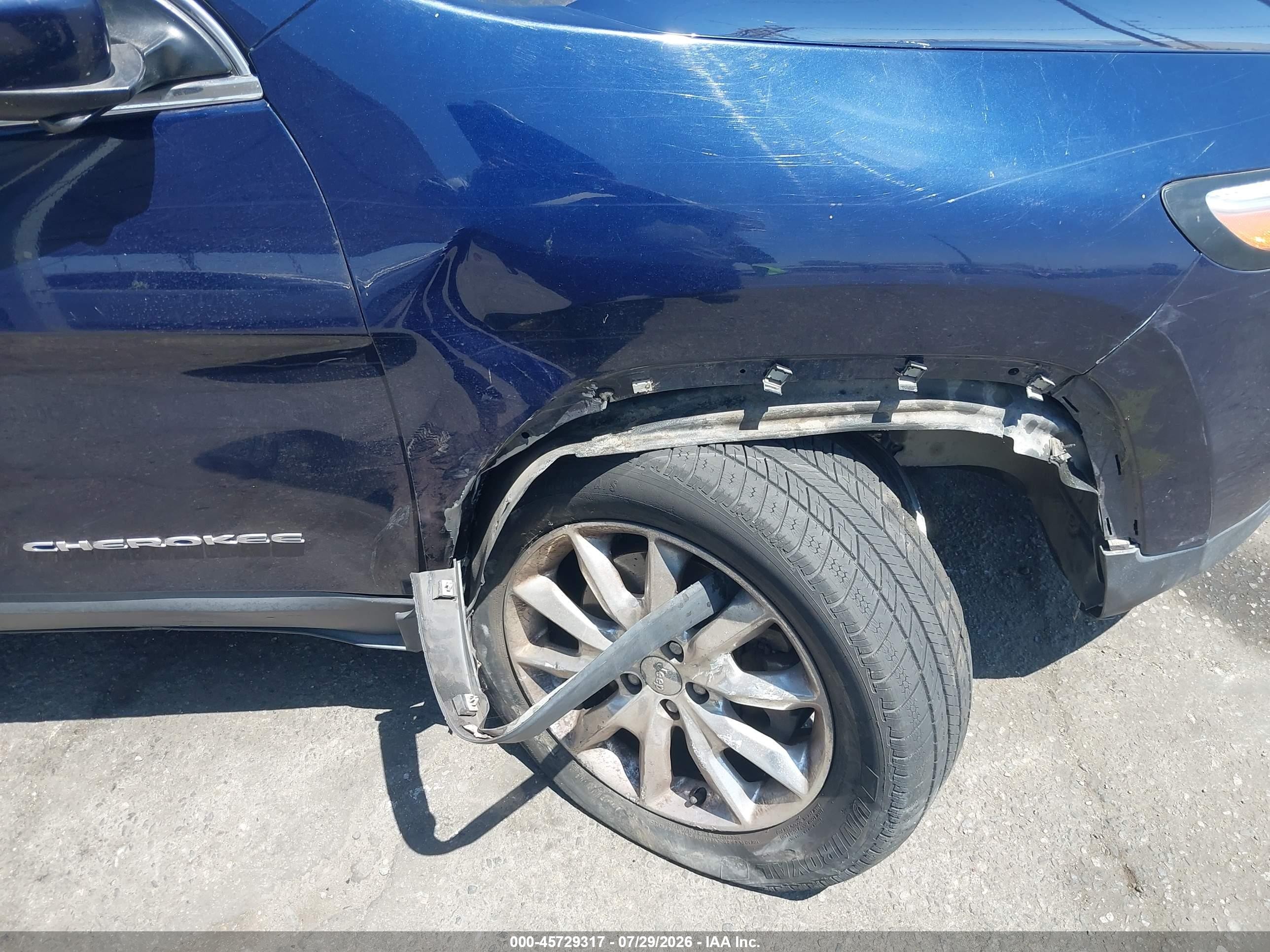 2014 Jeep Cherokee Limited Blue vin: 1C4PJMDB4EW310123