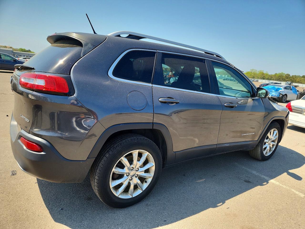 2015 Jeep Cherokee Limited Gray vin: 1C4PJMDB4FW512445