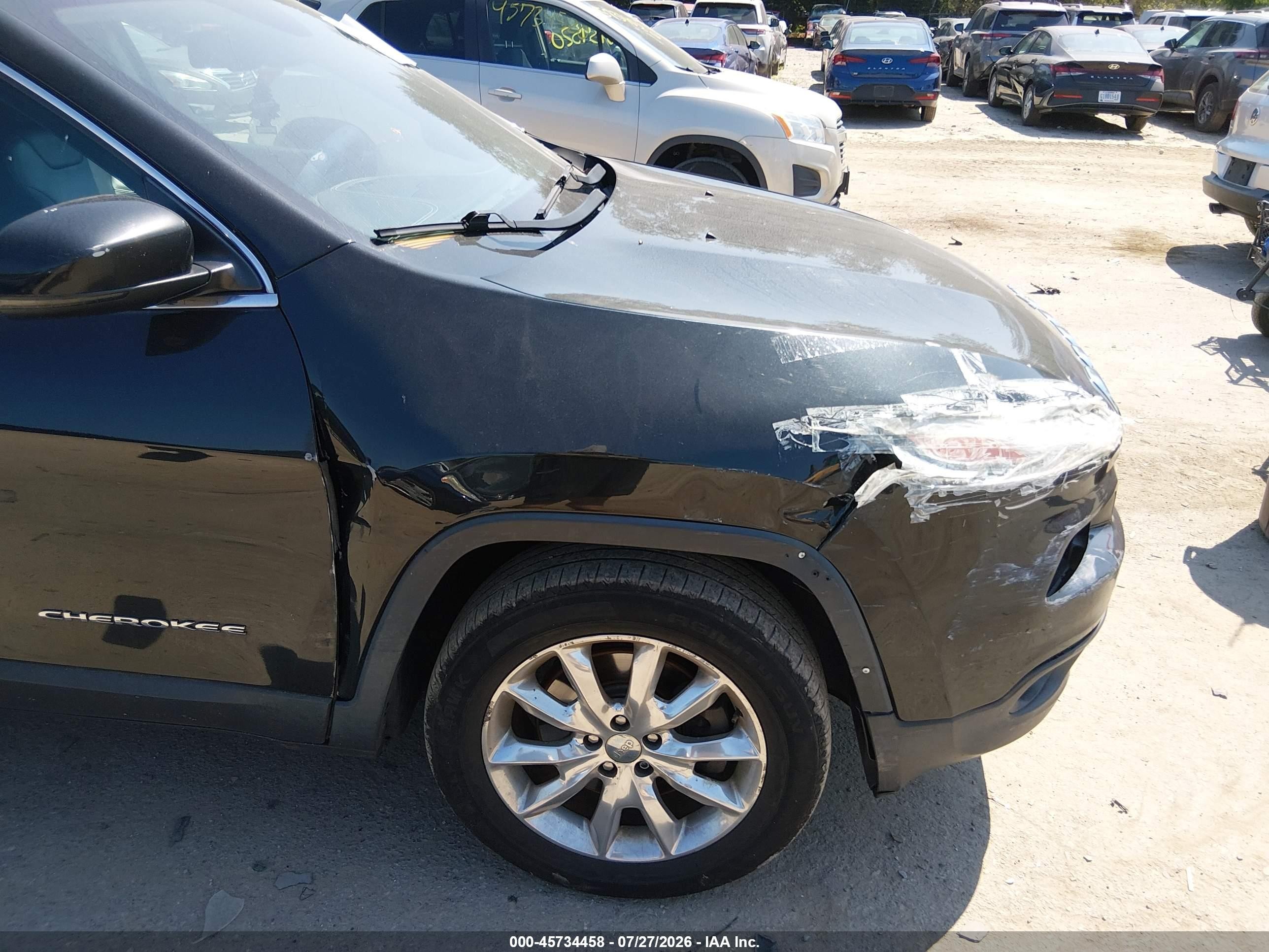 2015 Jeep Cherokee Limited Черный vin: 1C4PJMDB4FW538382