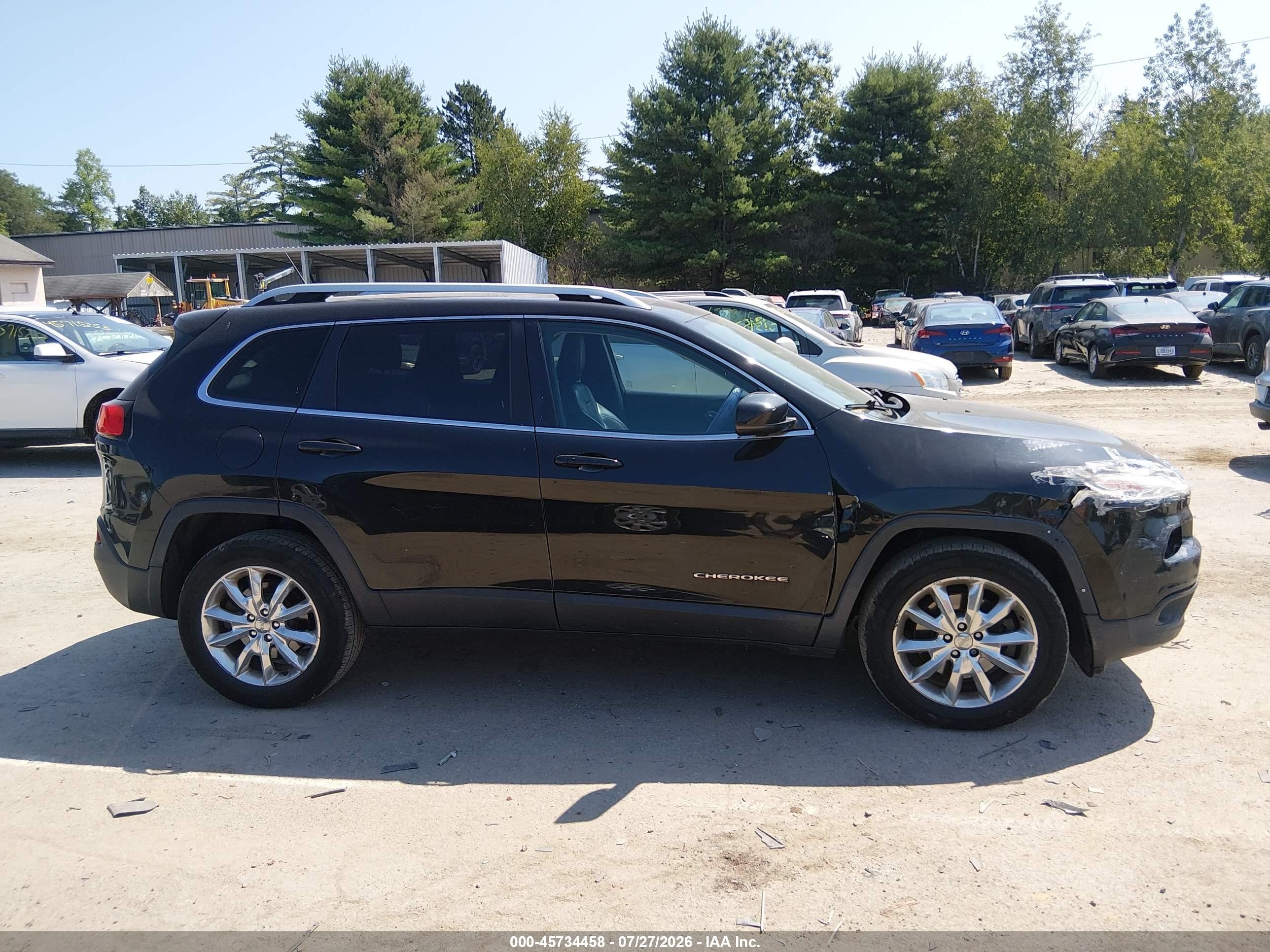 2015 Jeep Cherokee Limited Черный vin: 1C4PJMDB4FW538382