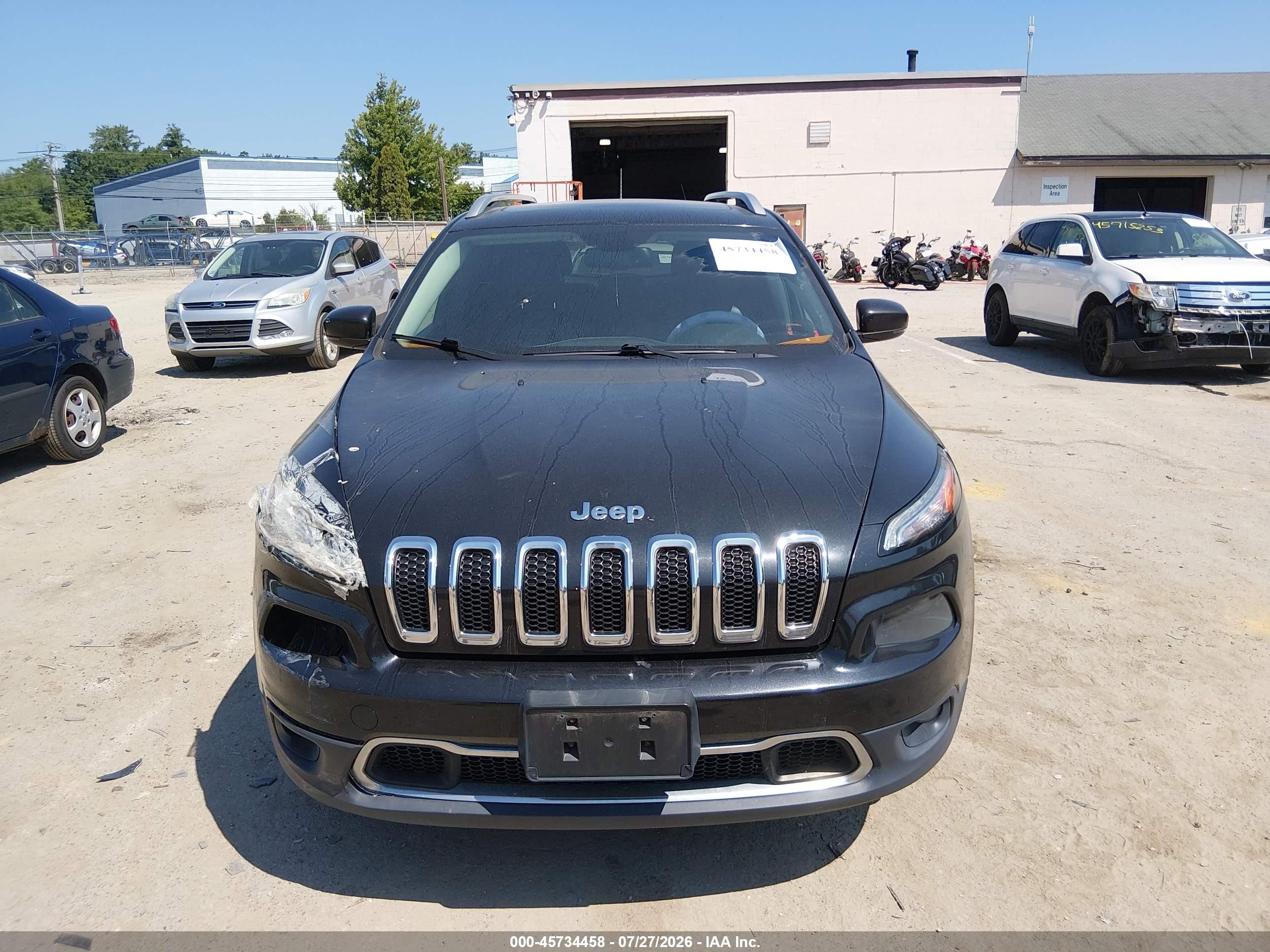 2015 Jeep Cherokee Limited Черный vin: 1C4PJMDB4FW538382
