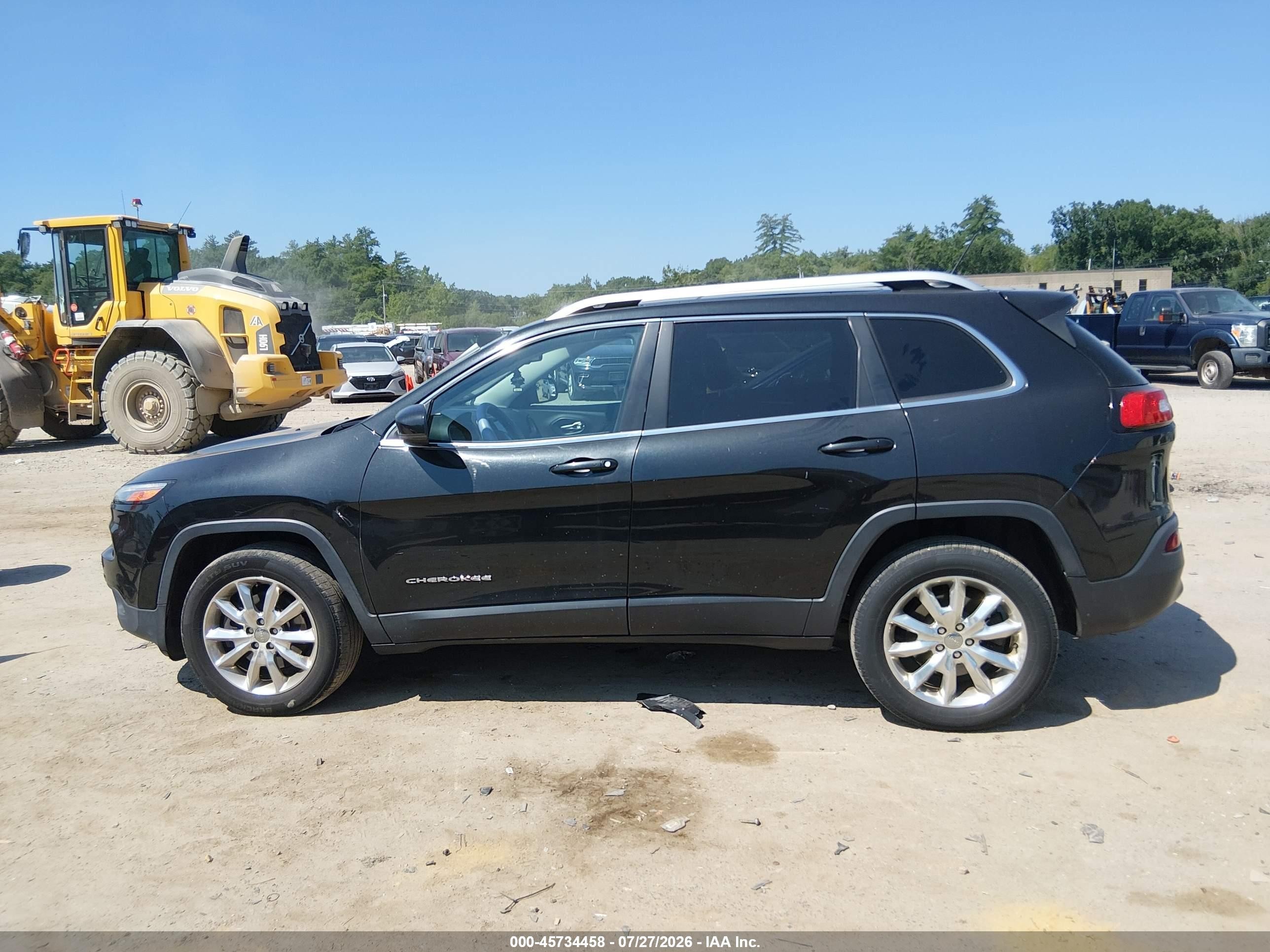 2015 Jeep Cherokee Limited Черный vin: 1C4PJMDB4FW538382