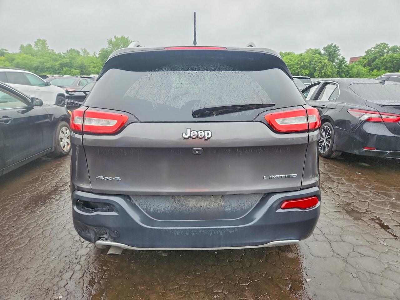 2015 Jeep Cherokee Limited Gray vin: 1C4PJMDB4FW599814