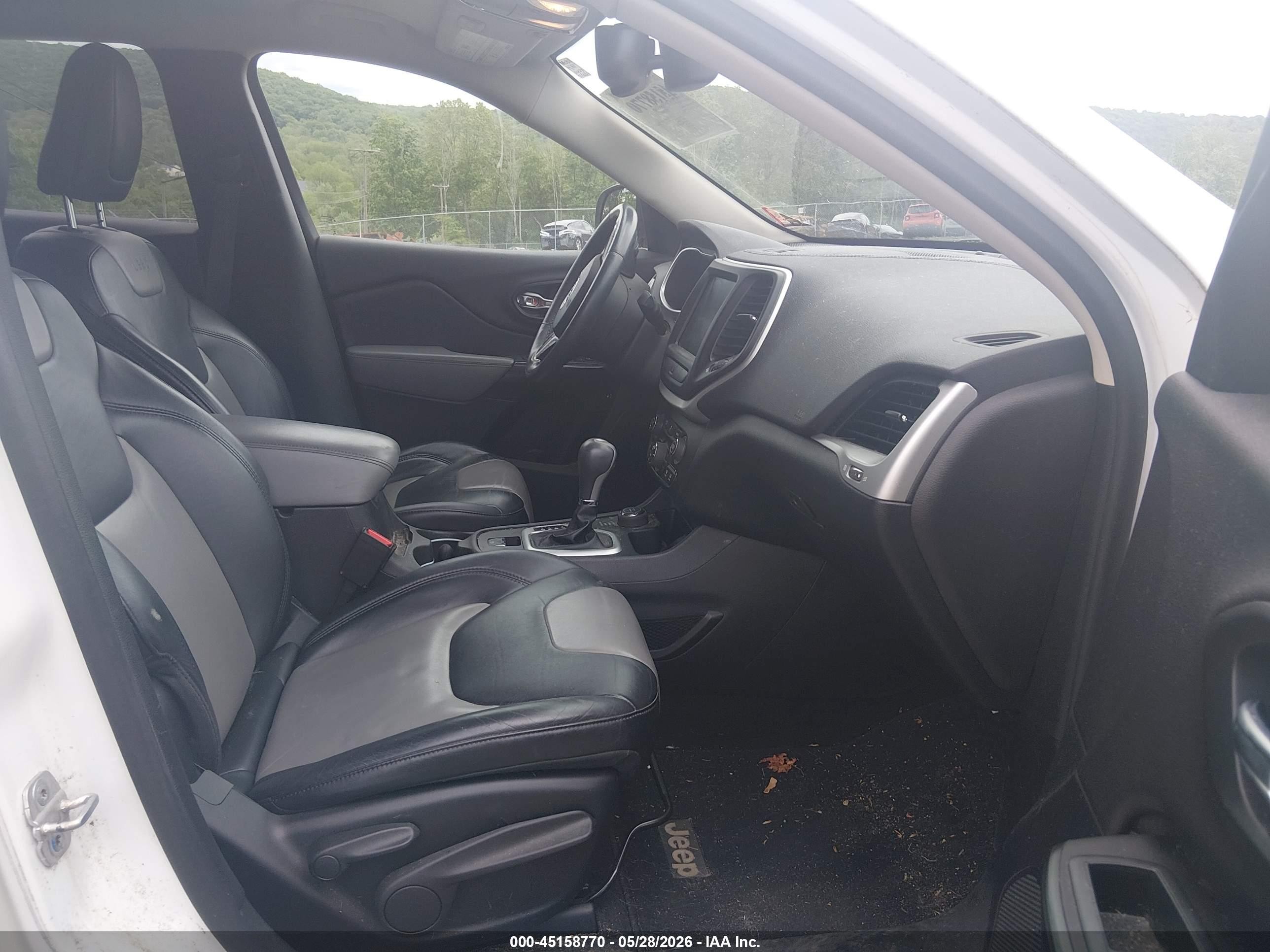 2014 Jeep Cherokee Limited White vin: 1C4PJMDB5EW108844