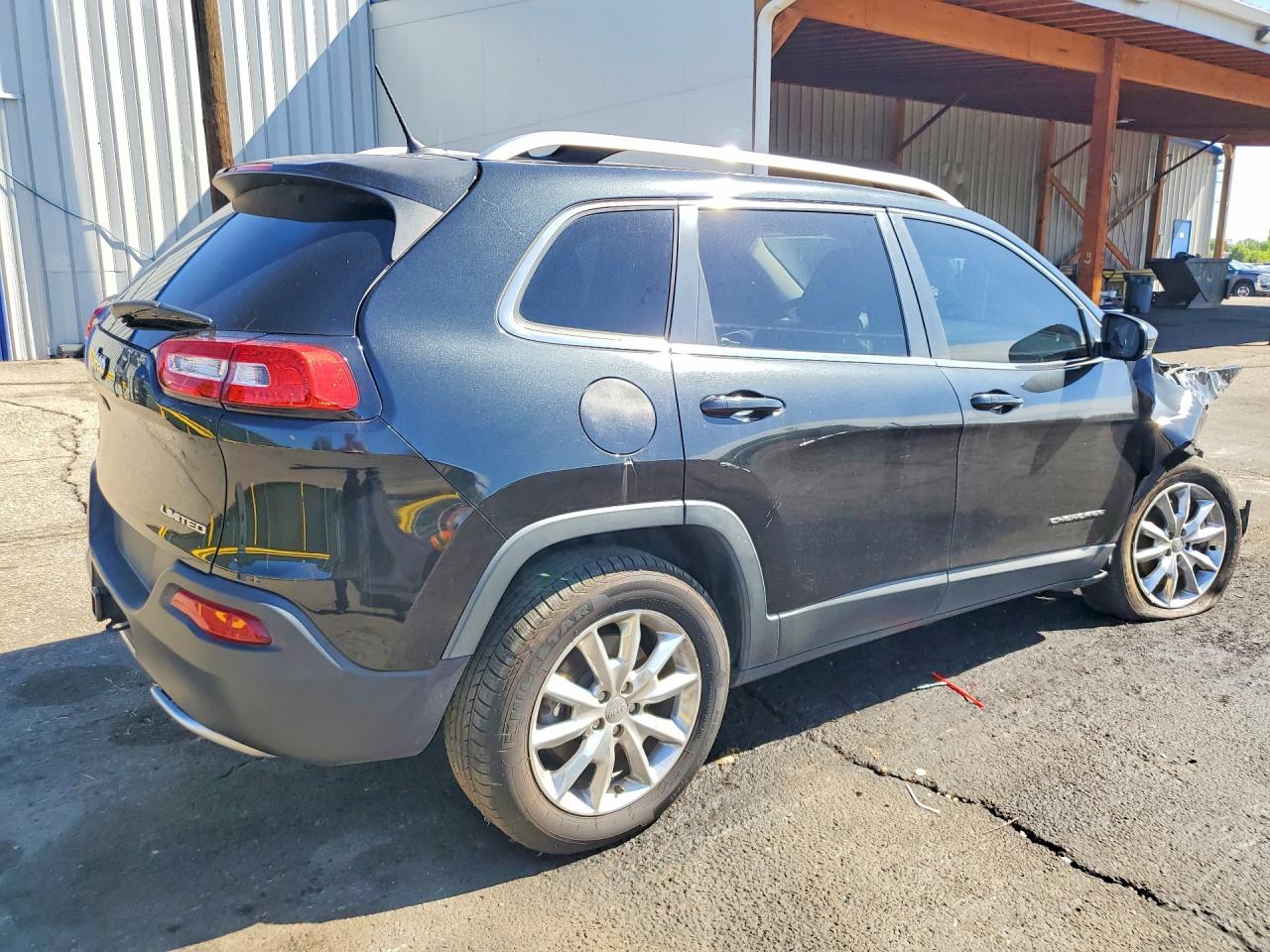 2014 Jeep Cherokee Limited Black vin: 1C4PJMDB5EW145585