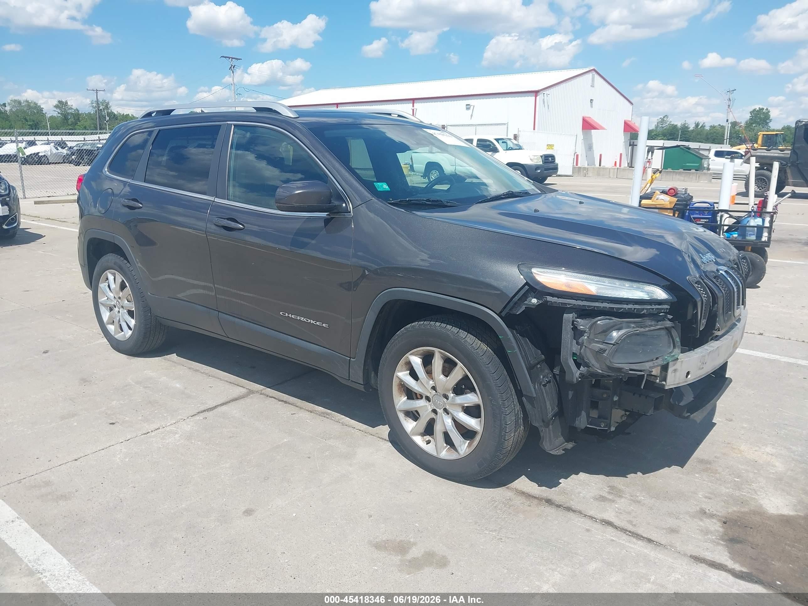 2014 Jeep Cherokee Limited Teal vin: 1C4PJMDB5EW275947