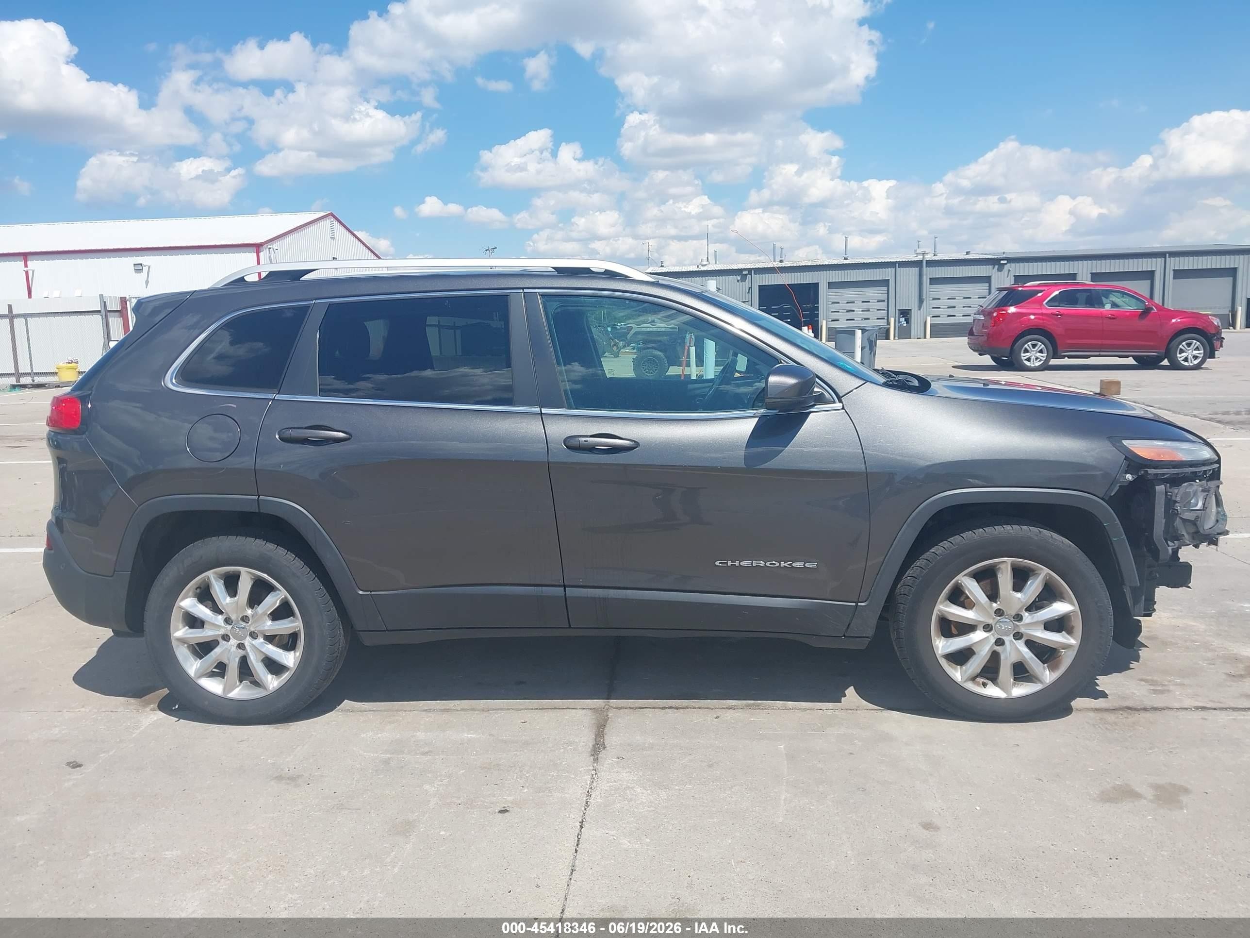 2014 Jeep Cherokee Limited Teal vin: 1C4PJMDB5EW275947