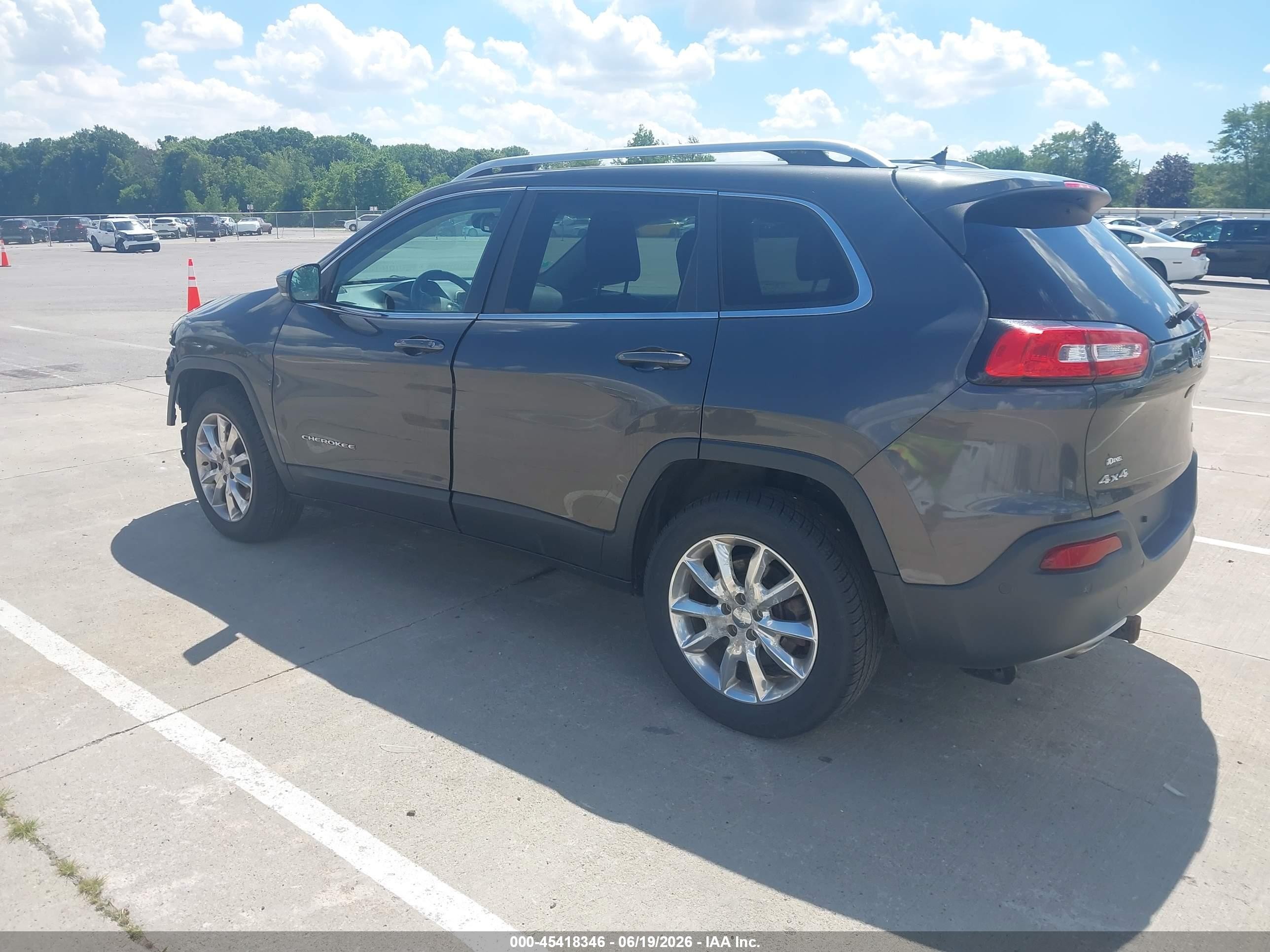 2014 Jeep Cherokee Limited Teal vin: 1C4PJMDB5EW275947