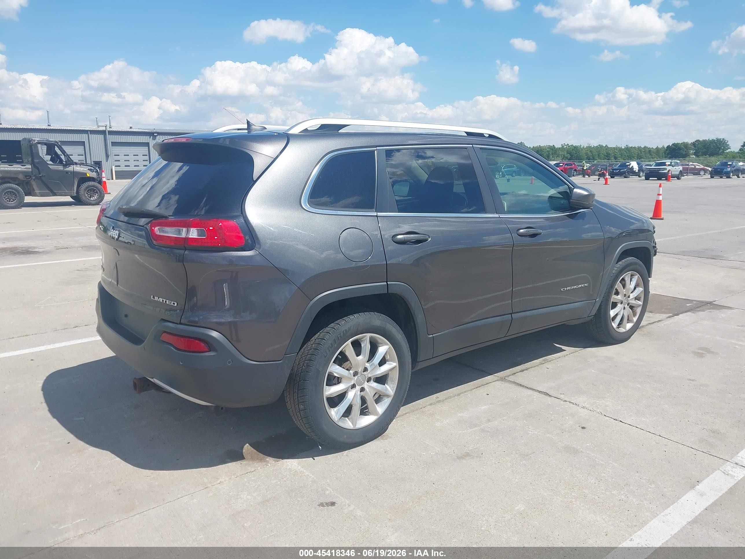2014 Jeep Cherokee Limited Teal vin: 1C4PJMDB5EW275947