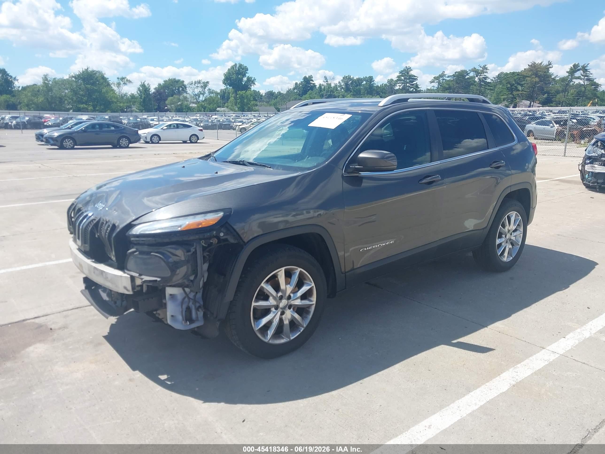 2014 Jeep Cherokee Limited Teal vin: 1C4PJMDB5EW275947