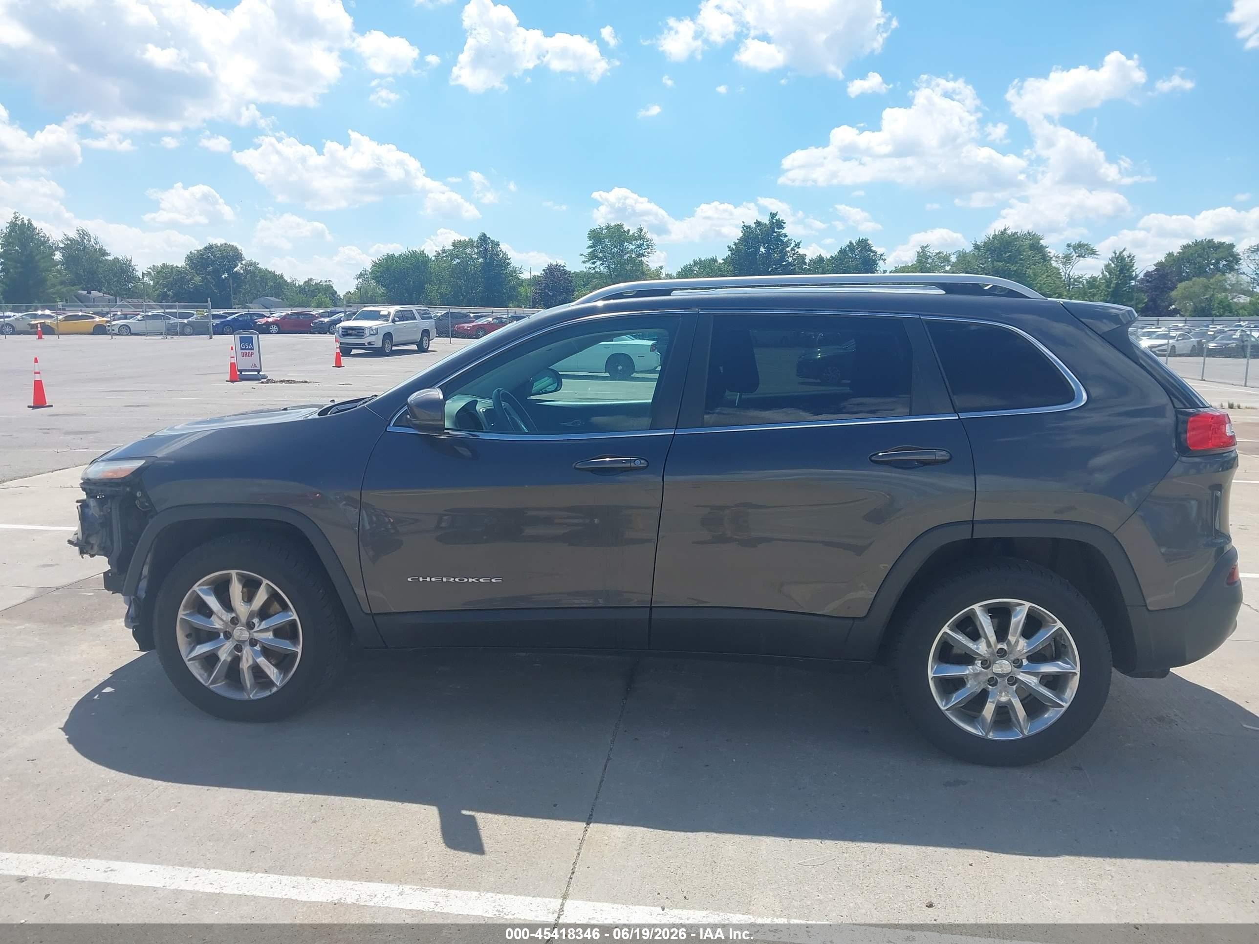 2014 Jeep Cherokee Limited Teal vin: 1C4PJMDB5EW275947