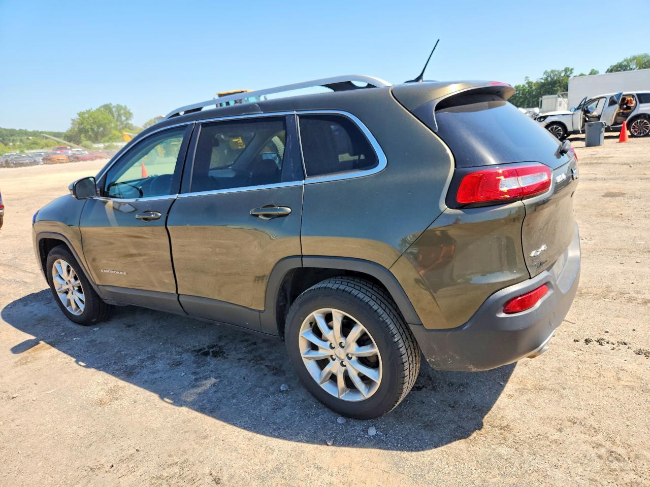2015 Jeep Cherokee Limited Green vin: 1C4PJMDB5FW636398