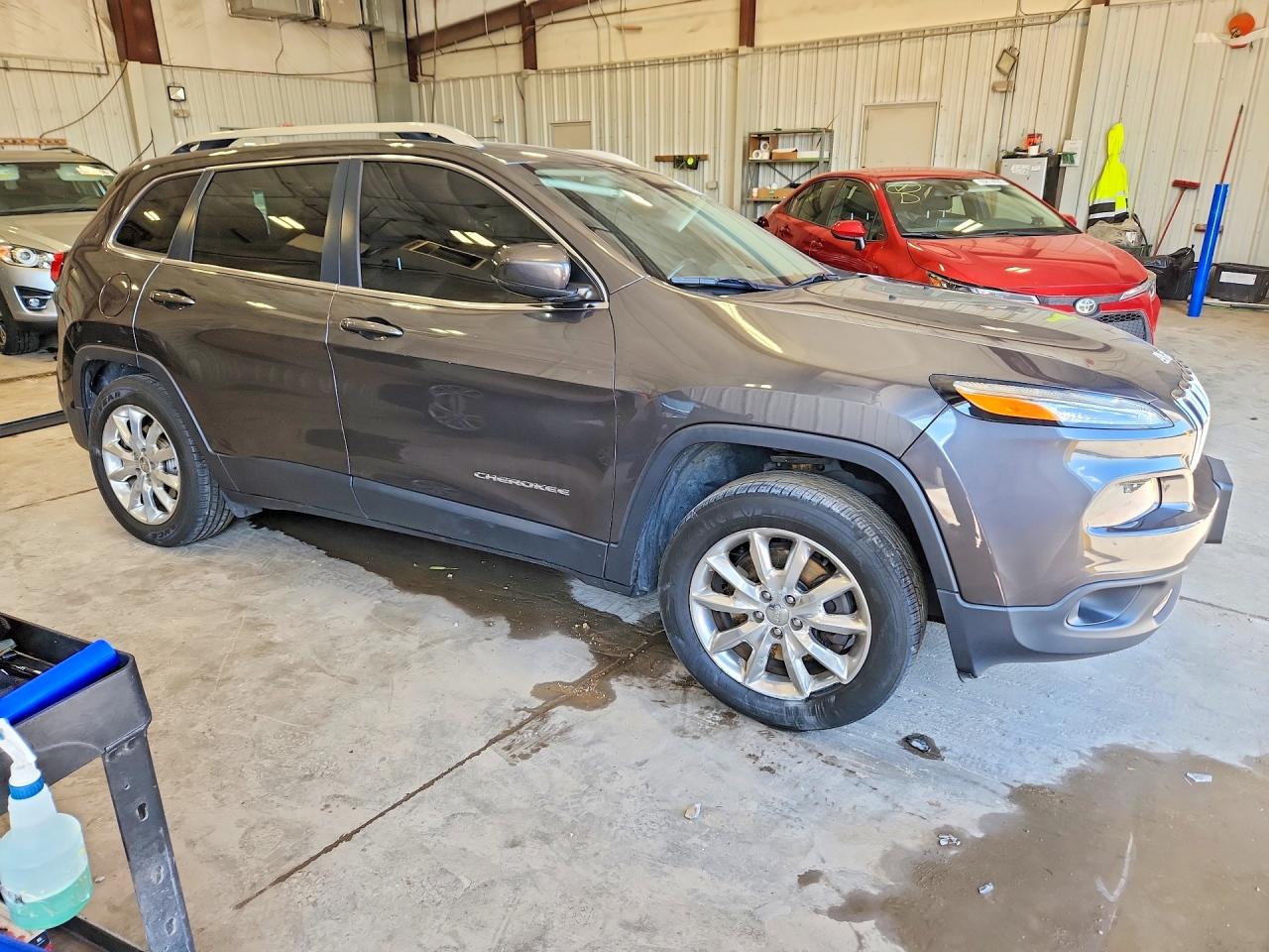 2015 Jeep Cherokee Limited Gray vin: 1C4PJMDB5FW698982