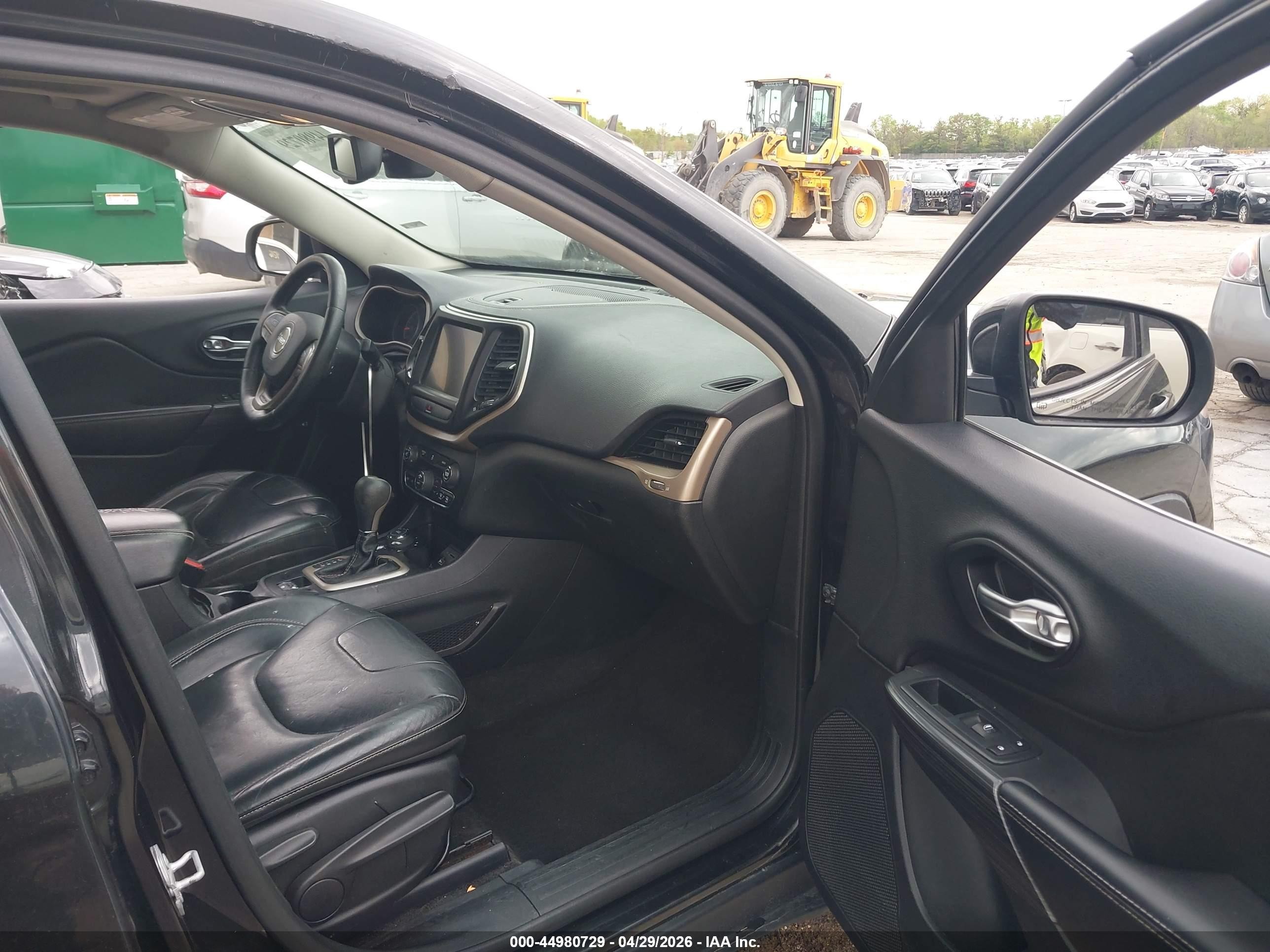 2015 Jeep Cherokee Limited Black vin: 1C4PJMDB5FW705784